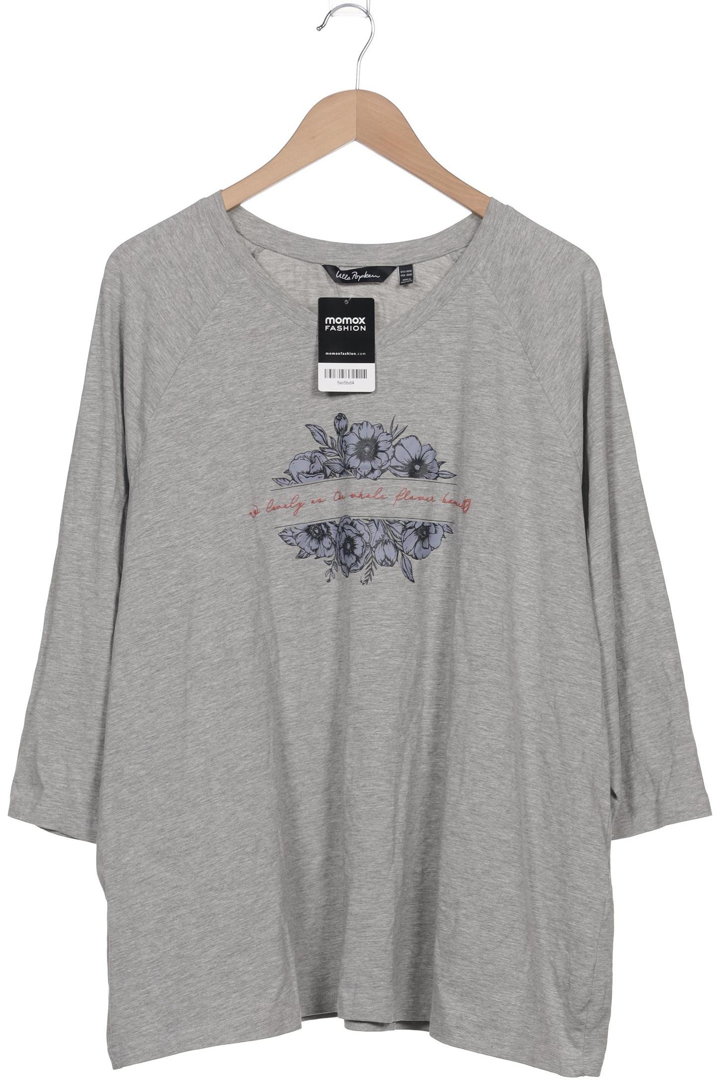 

Ulla Popken Damen Langarmshirt, grau, Gr. 50