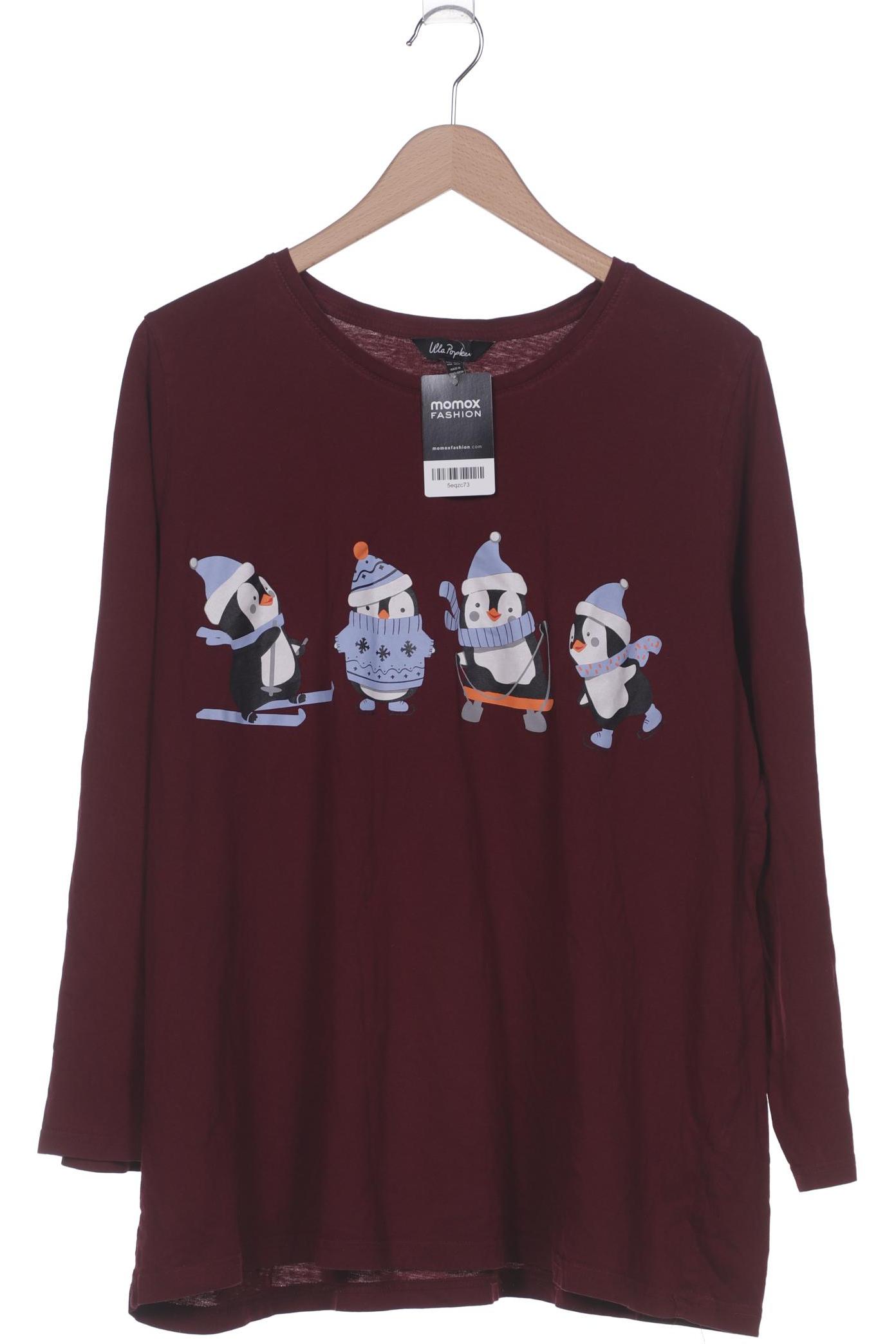 

Ulla Popken Damen Langarmshirt, bordeaux, Gr. 50