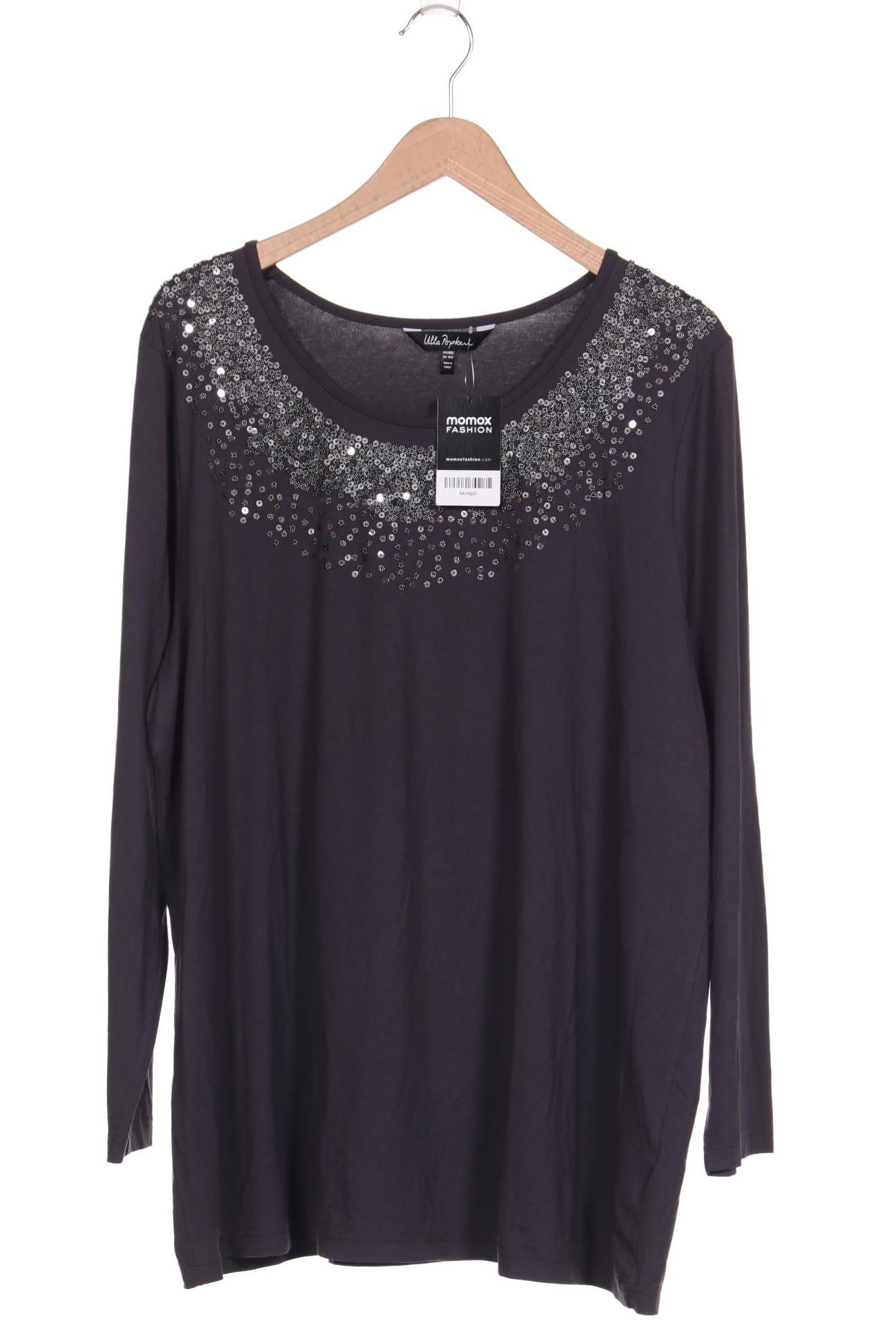 

Ulla Popken Damen Langarmshirt, grau, Gr. 50