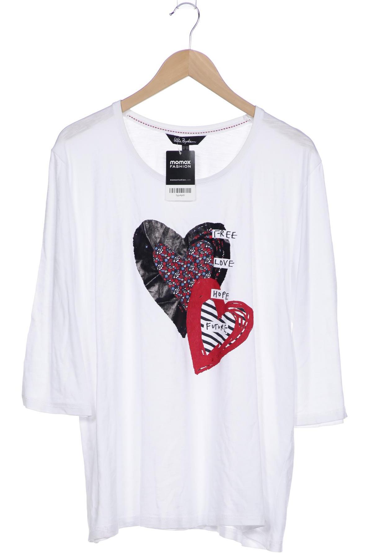 

Ulla Popken Damen Langarmshirt, weiß, Gr. 46