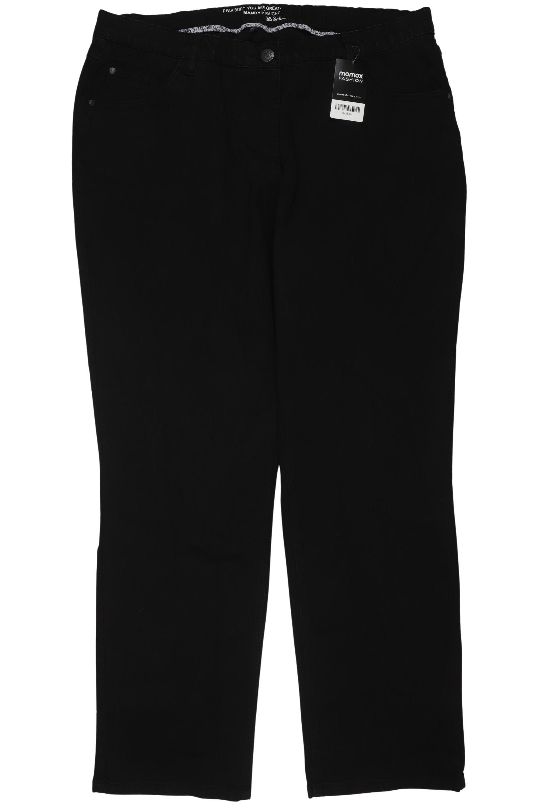 

Ulla Popken Damen Jeans, schwarz, Gr. 100