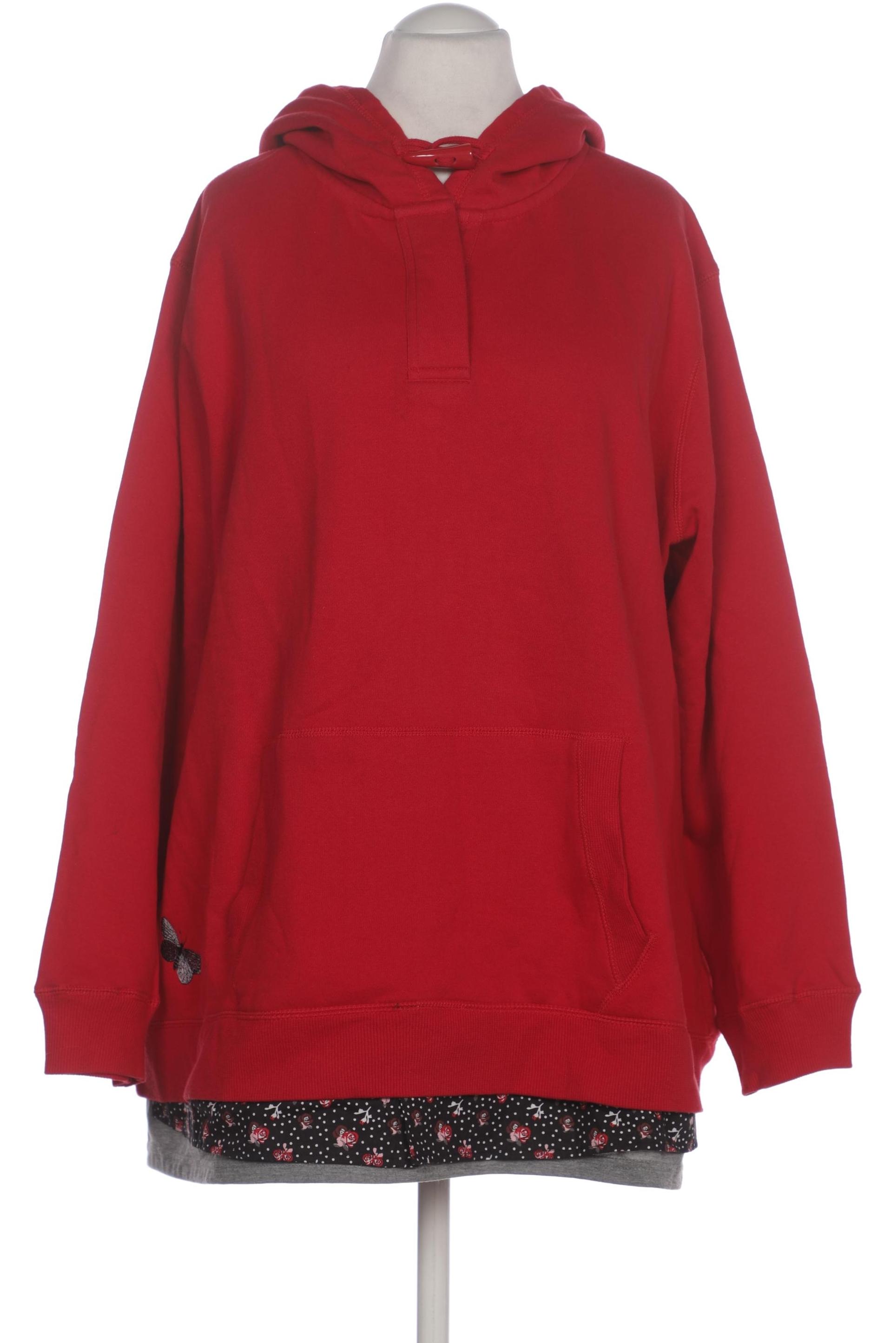 

Ulla Popken Damen Kapuzenpullover, rot, Gr. 52