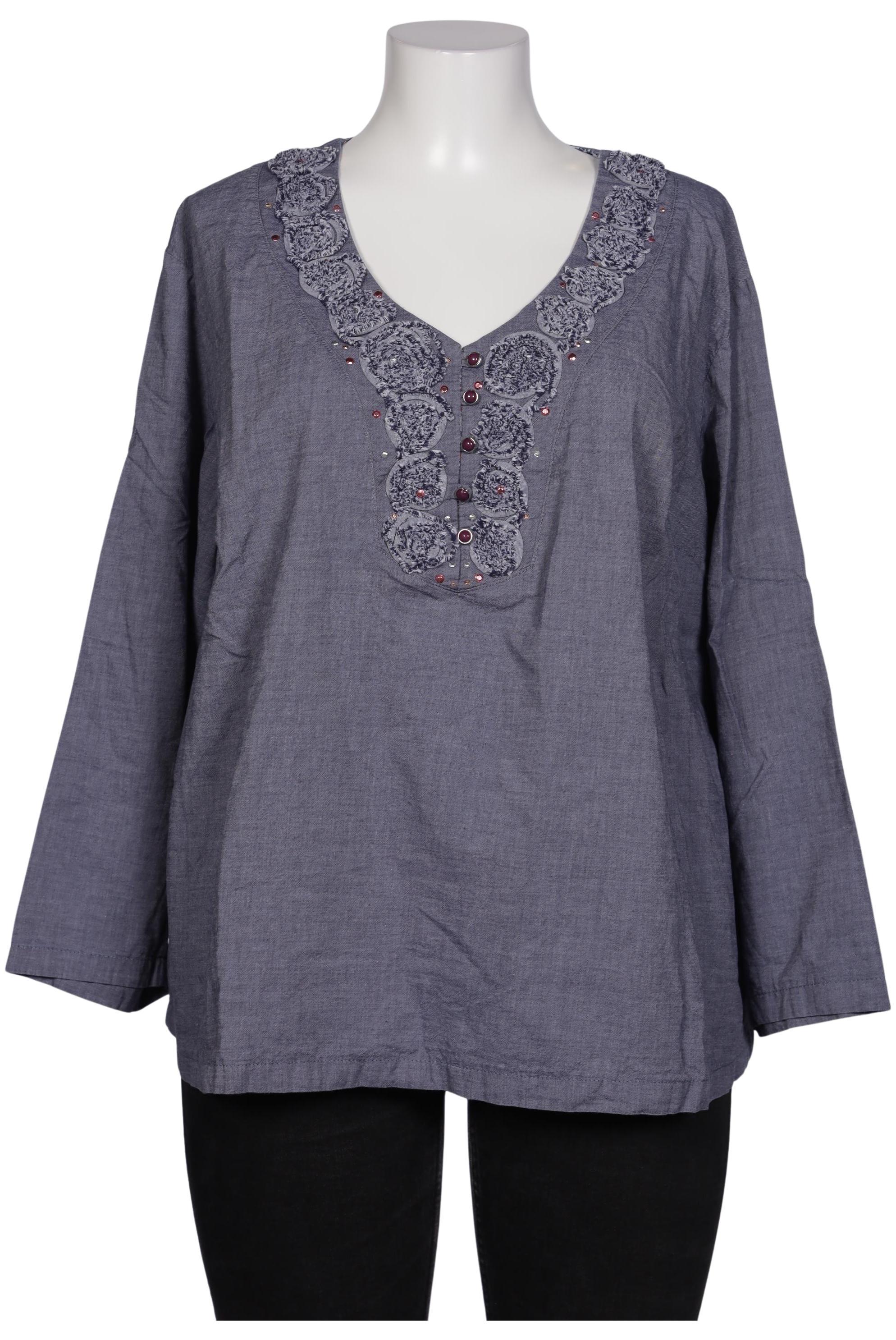 

Ulla Popken Damen Bluse, blau, Gr. 50