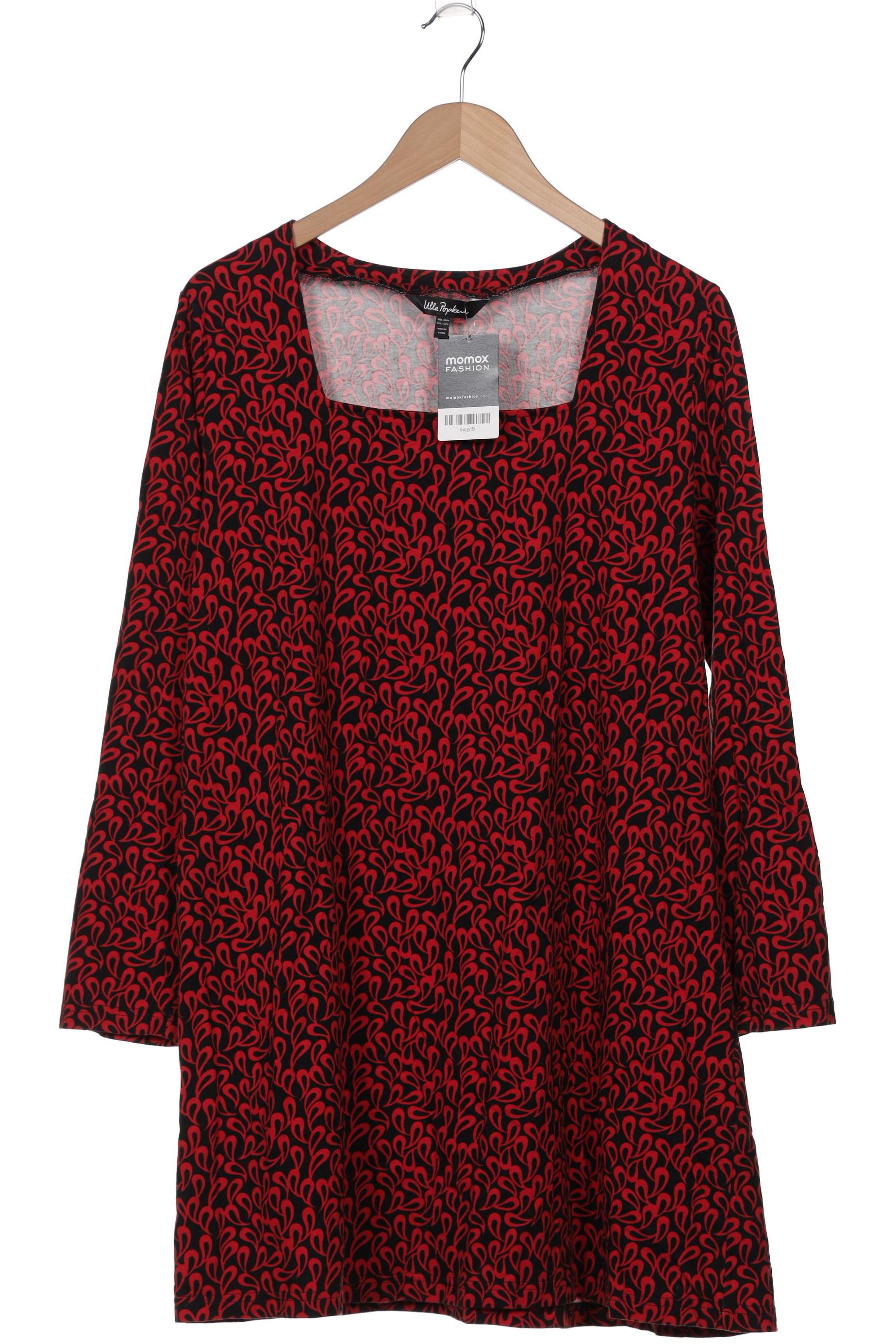 

Ulla Popken Damen Langarmshirt, rot, Gr. 46