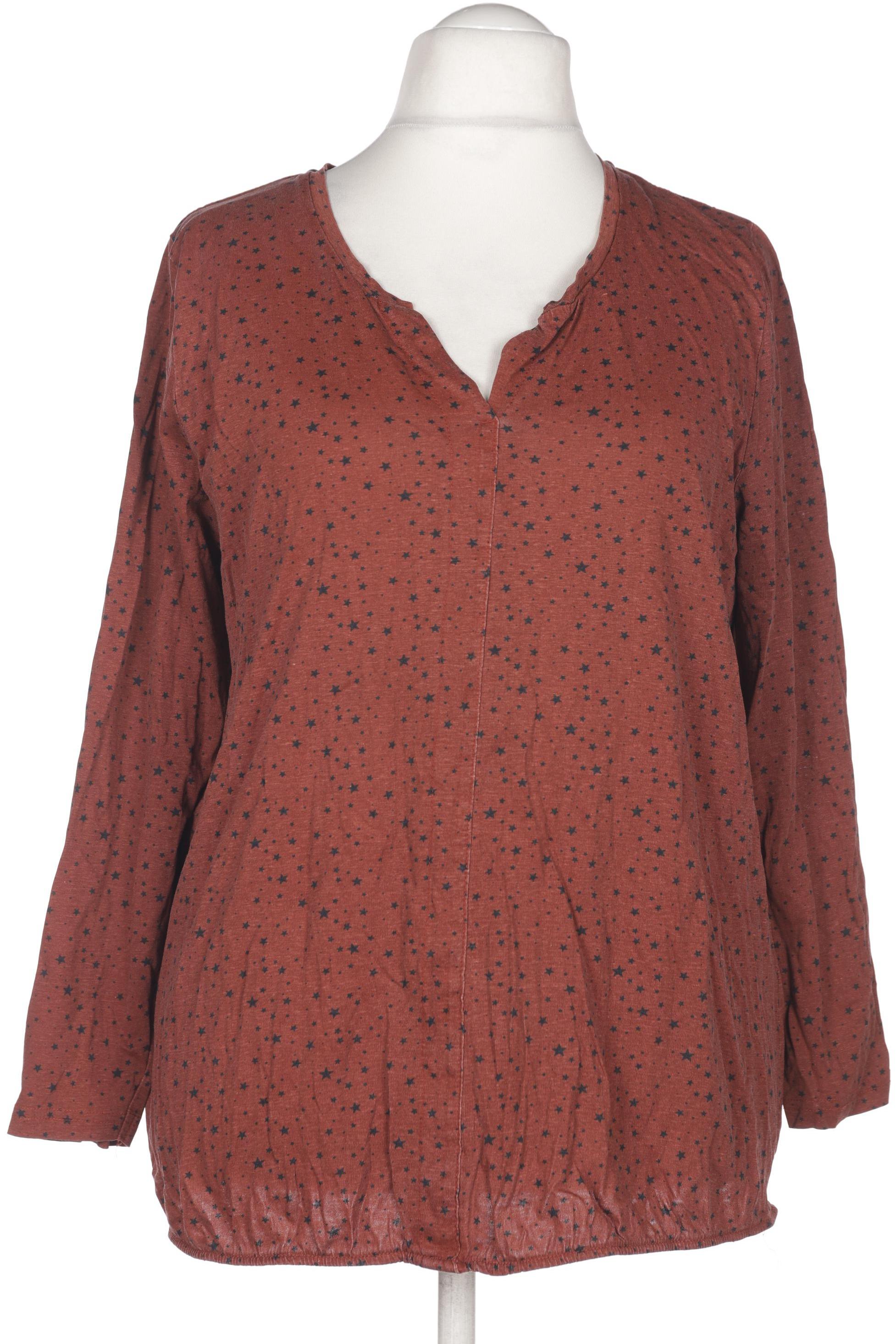 

Ulla Popken Damen Langarmshirt, braun, Gr. 52