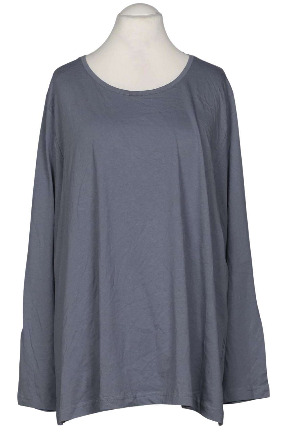 

Ulla Popken Damen Langarmshirt, blau, Gr. 56