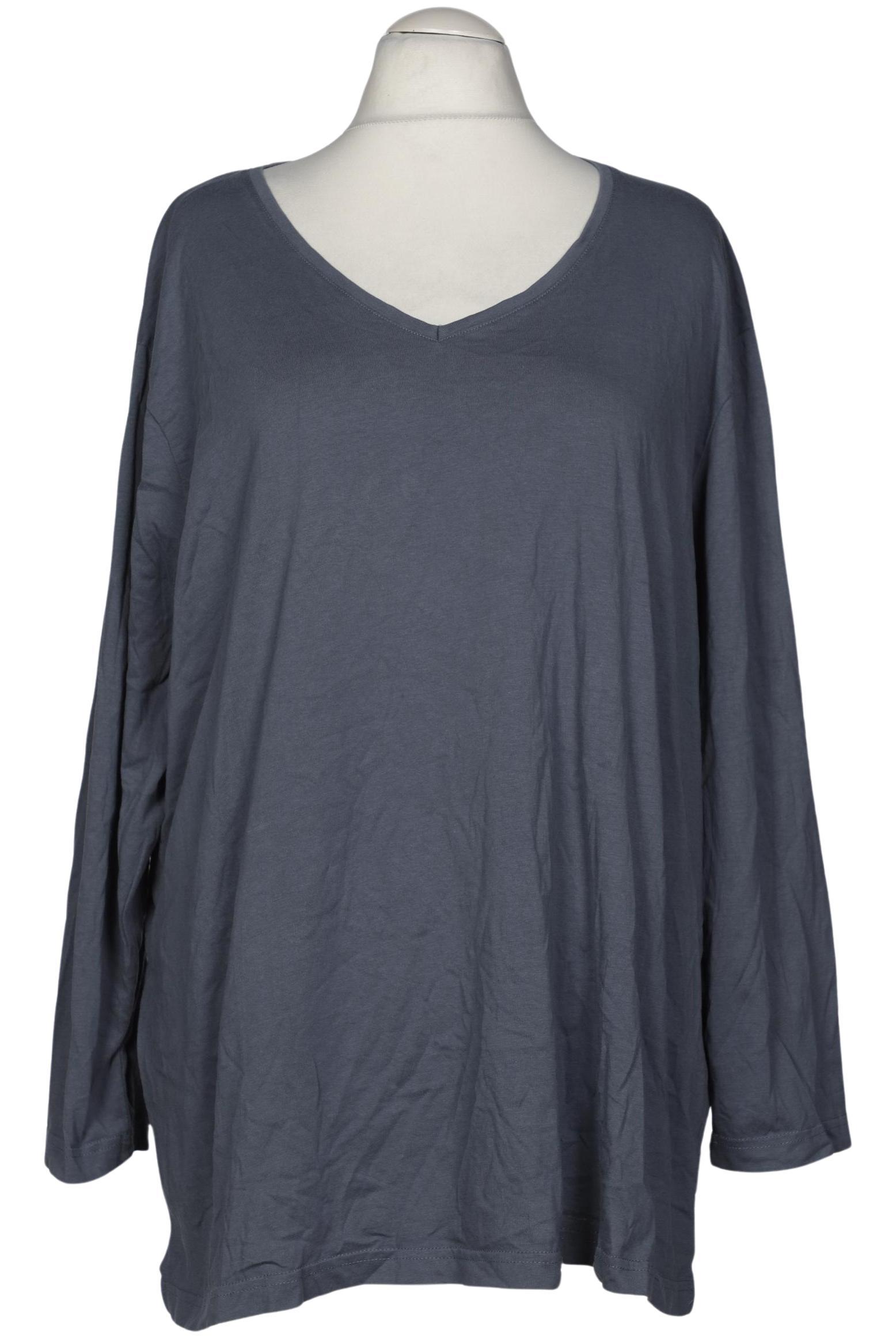 

Ulla Popken Damen Langarmshirt, blau, Gr. 54