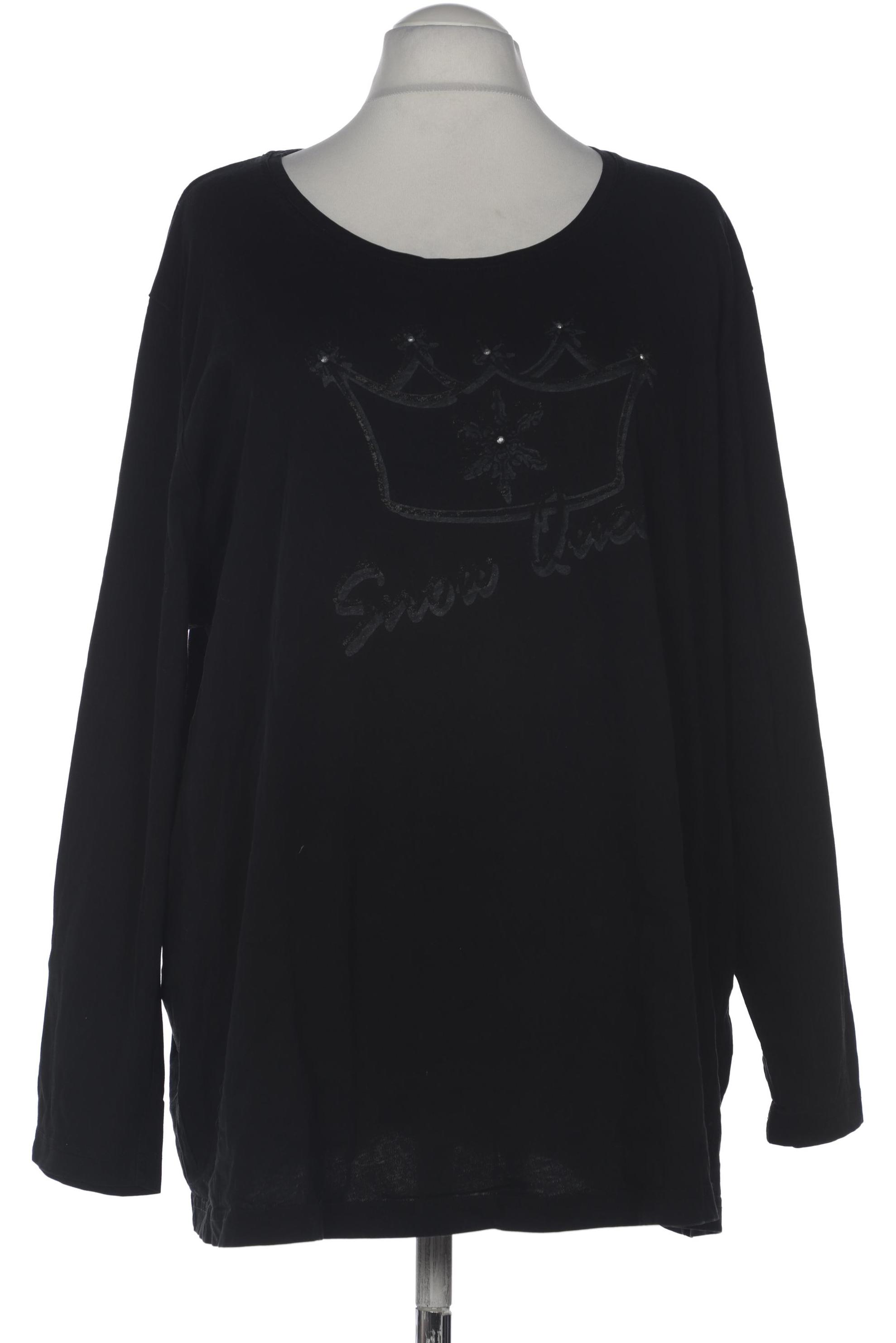 Thumbnail - Ulla Popken Damen Langarmshirt, schwarz, Gr. 58
