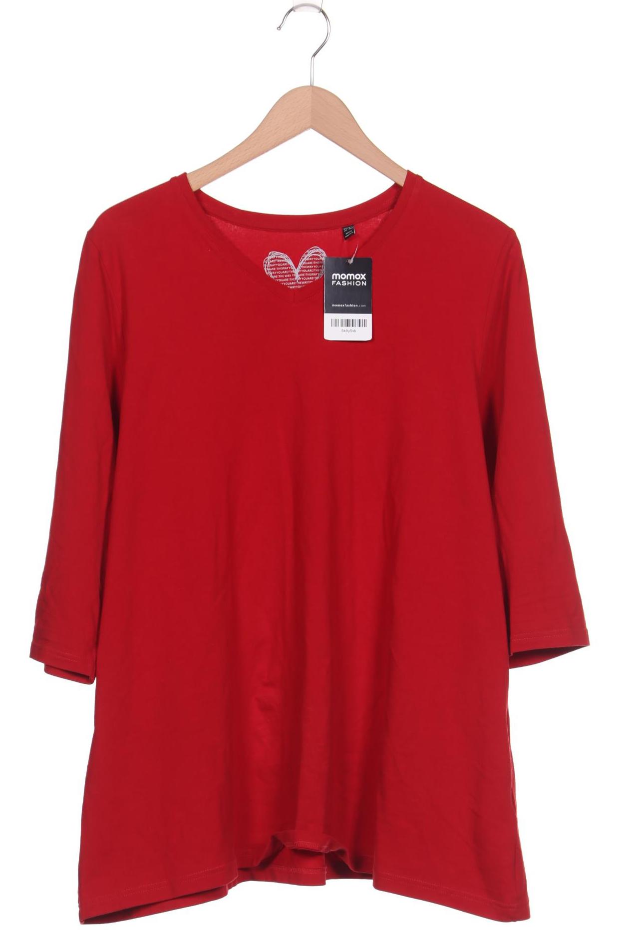 

Ulla Popken Damen Langarmshirt, rot
