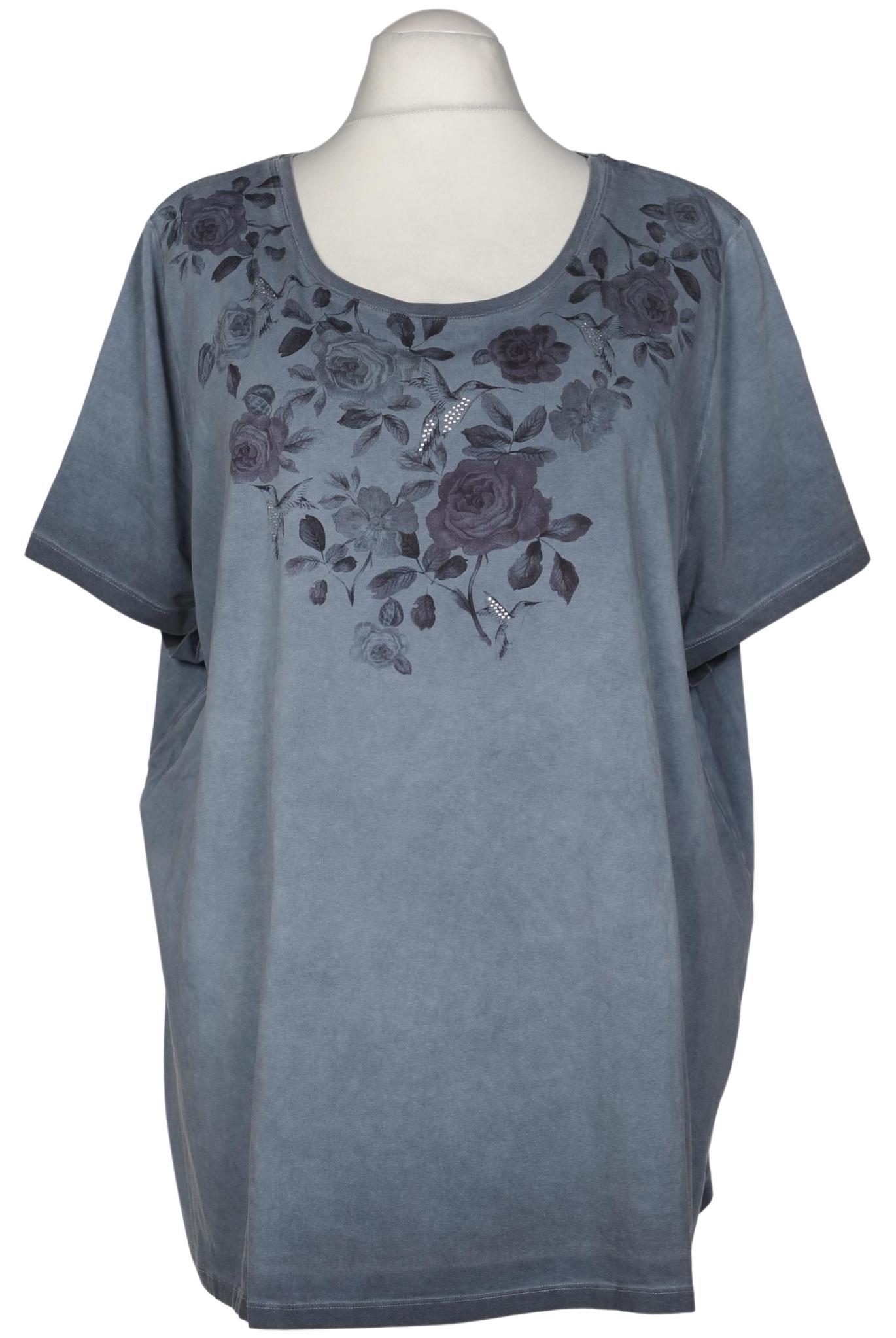 

Ulla Popken Damen T-Shirt, blau, Gr. 54