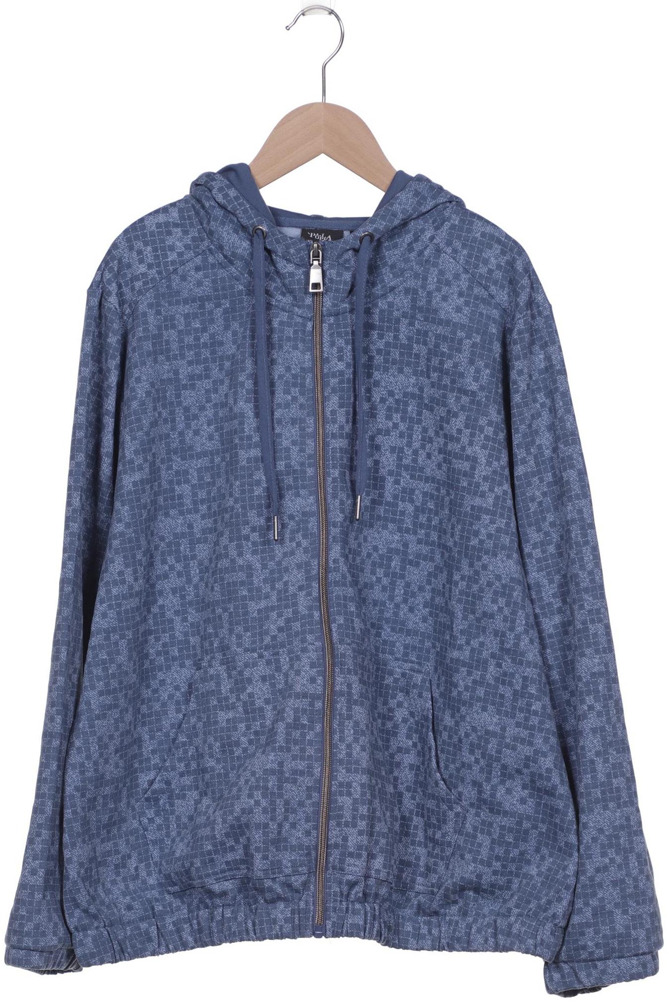 

Ulla Popken Damen Kapuzenpullover, blau, Gr. 46