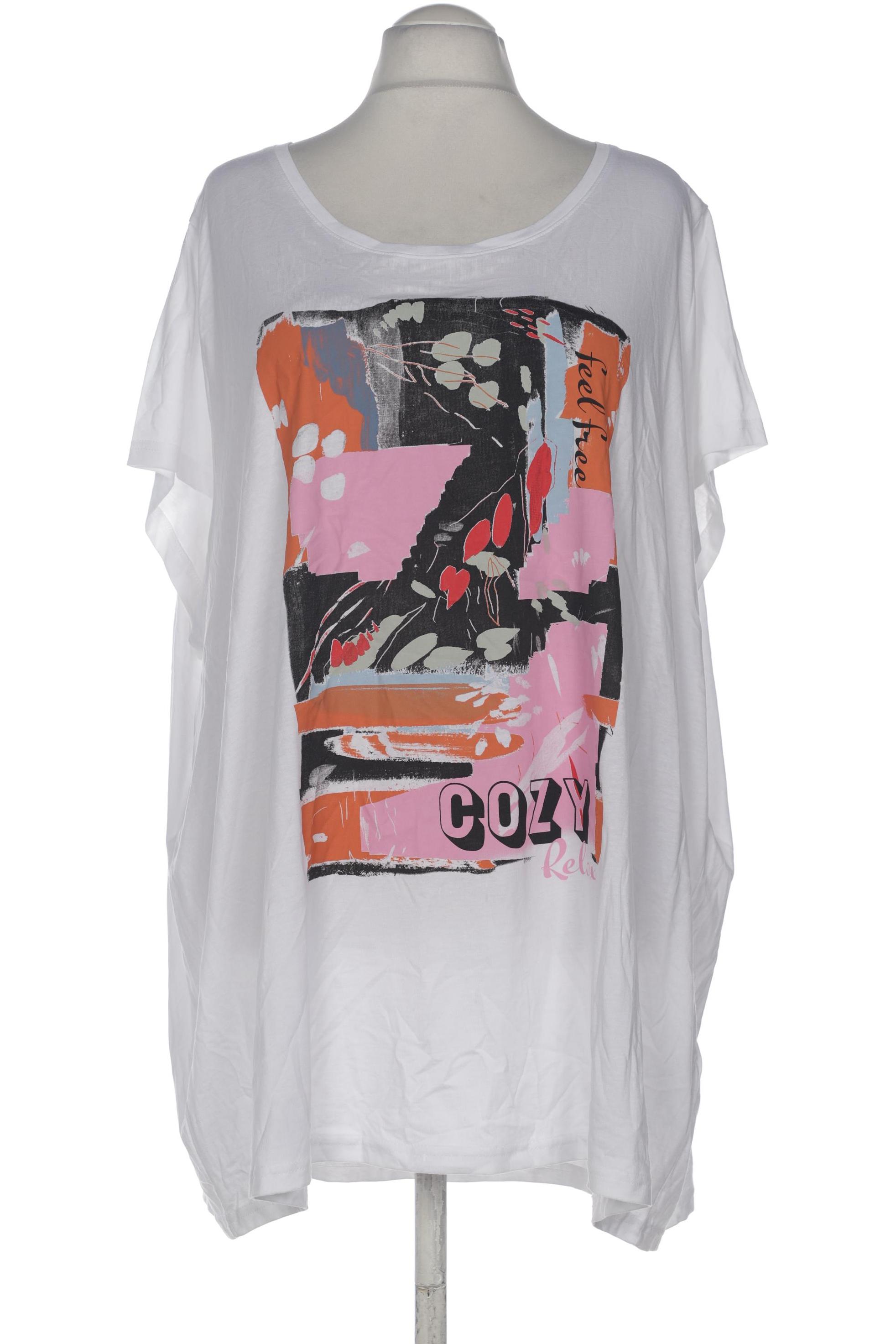 

Ulla Popken Damen T-Shirt, weiß, Gr. 58