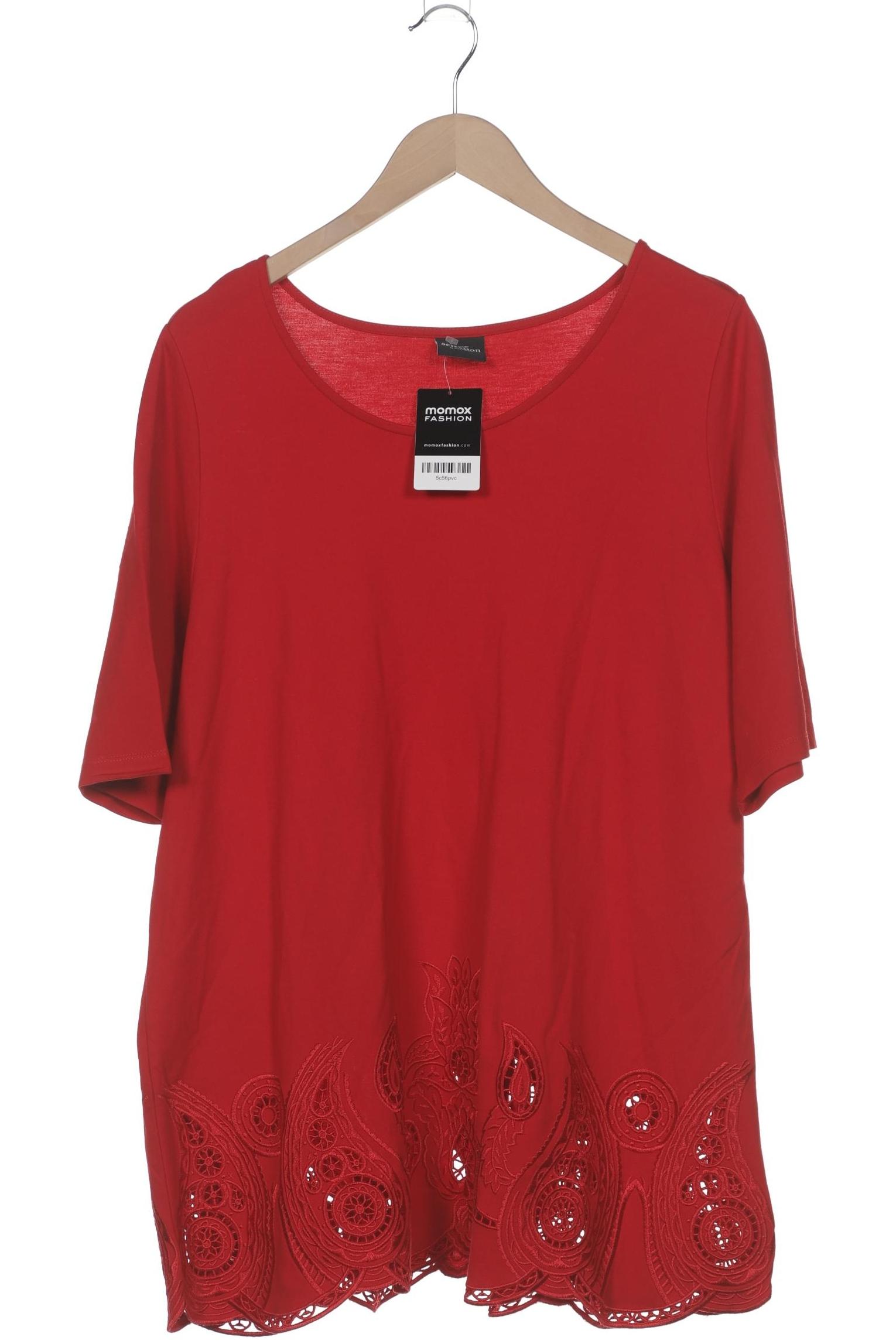 

Ulla Popken Damen T-Shirt, rot, Gr. 46