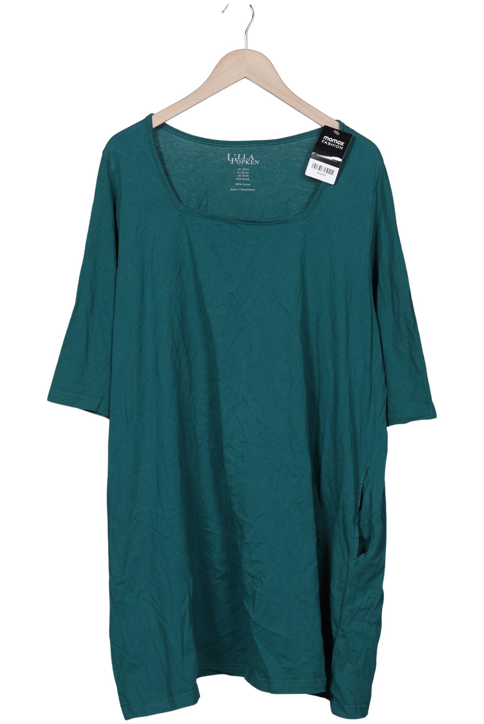 

Ulla Popken Damen Langarmshirt, türkis, Gr. 50
