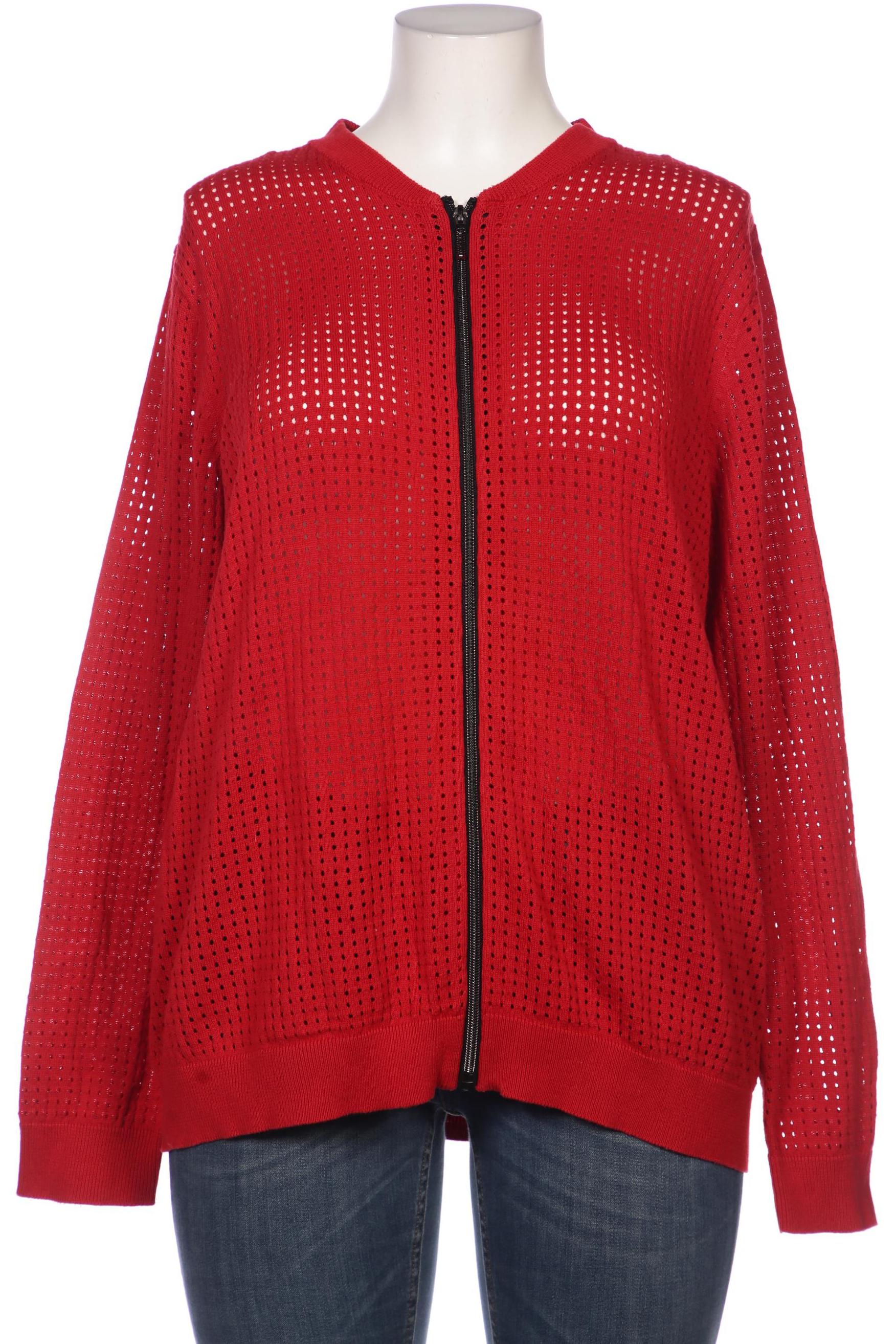

Ulla Popken Damen Strickjacke, rot, Gr. 46