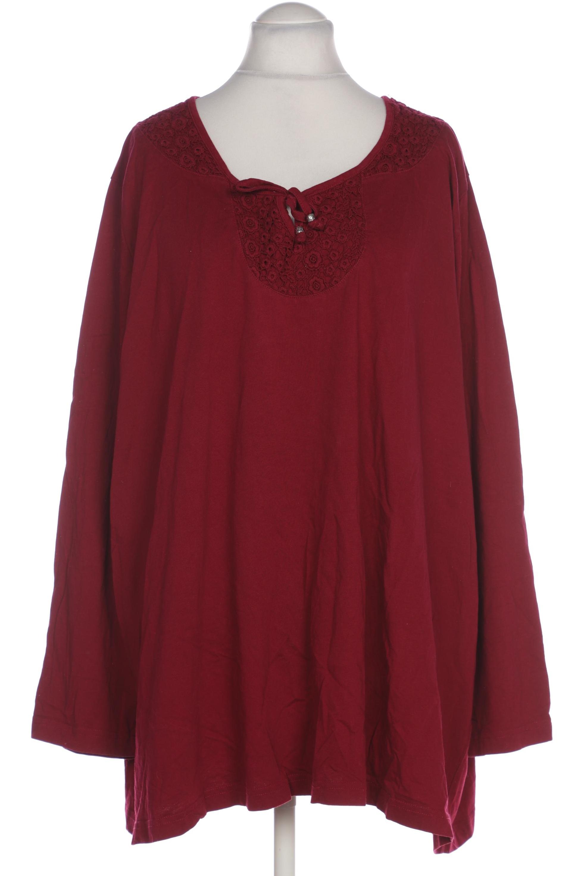 

Ulla Popken Damen Langarmshirt, bordeaux, Gr. 58