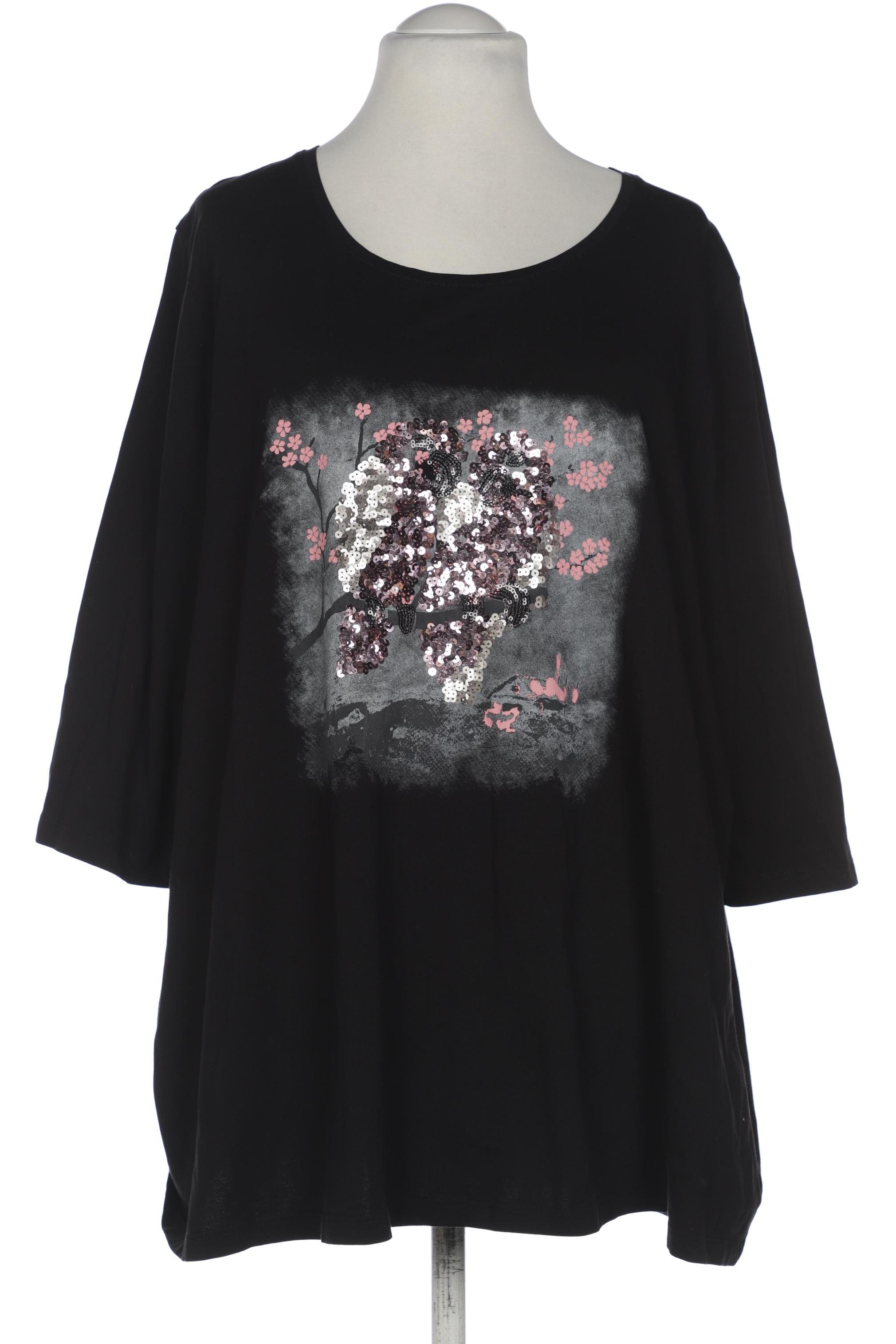 

Ulla Popken Damen T-Shirt, schwarz, Gr. 54