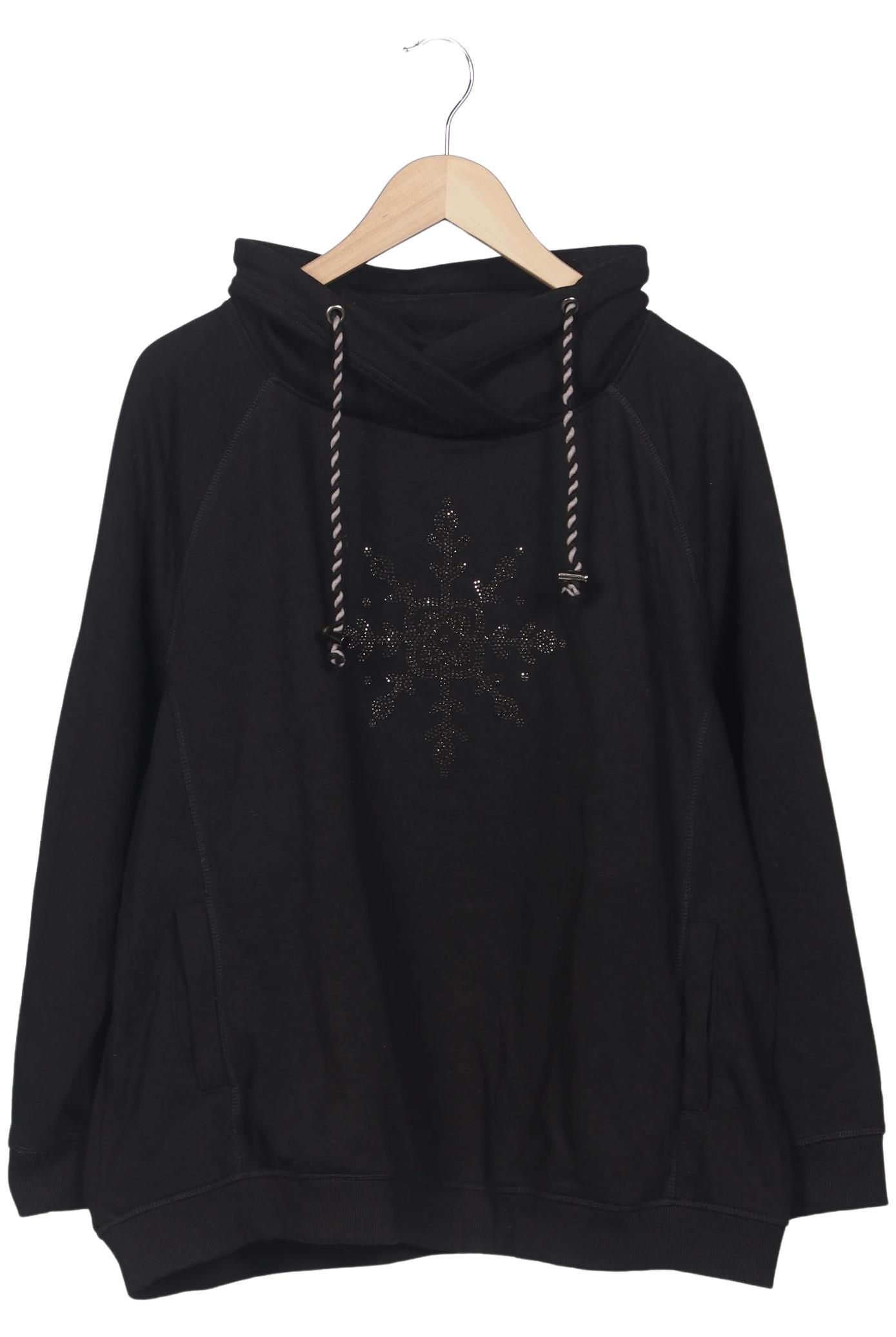 

Ulla Popken Damen Sweatshirt, schwarz, Gr. 46