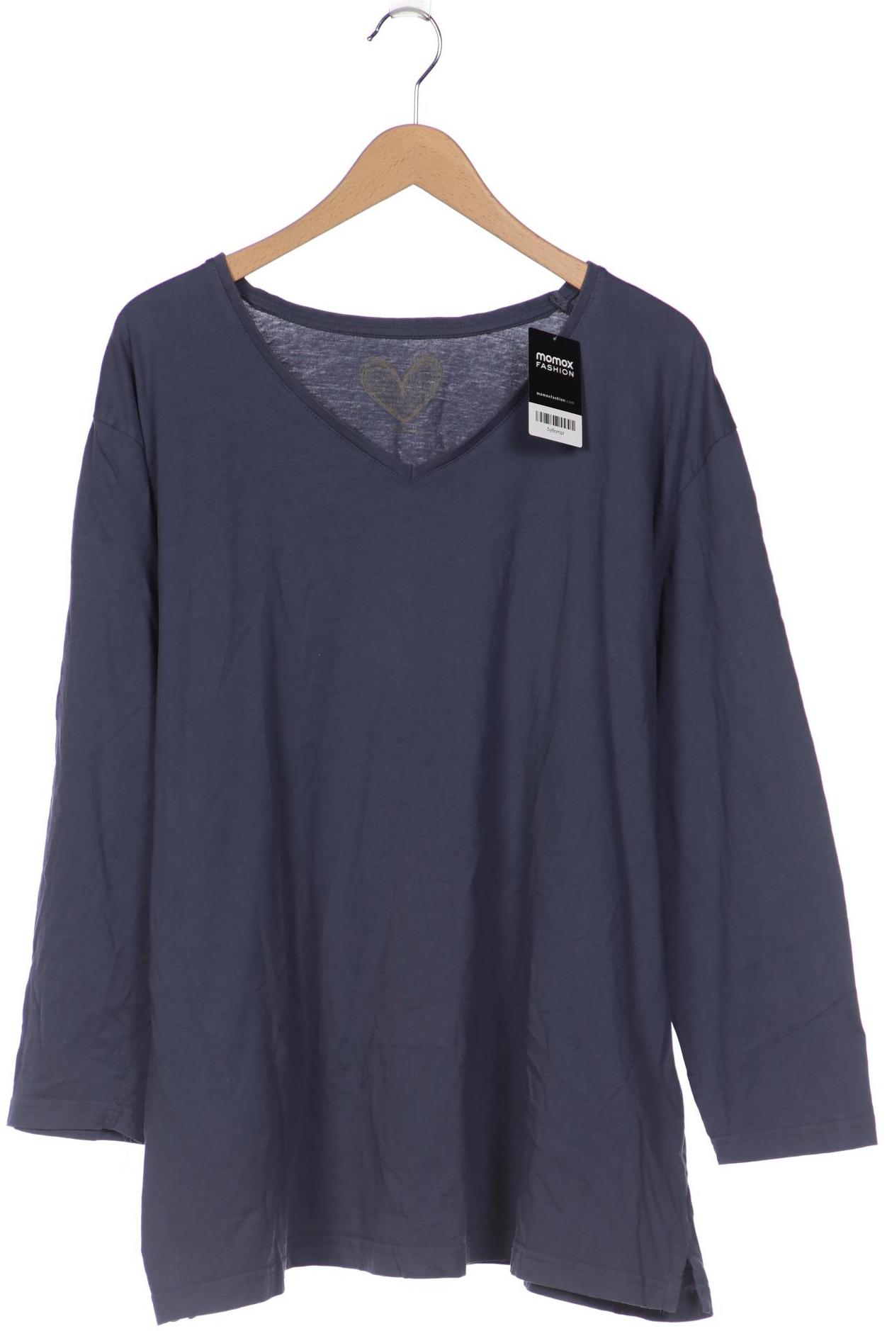 

Ulla Popken Damen Langarmshirt, blau