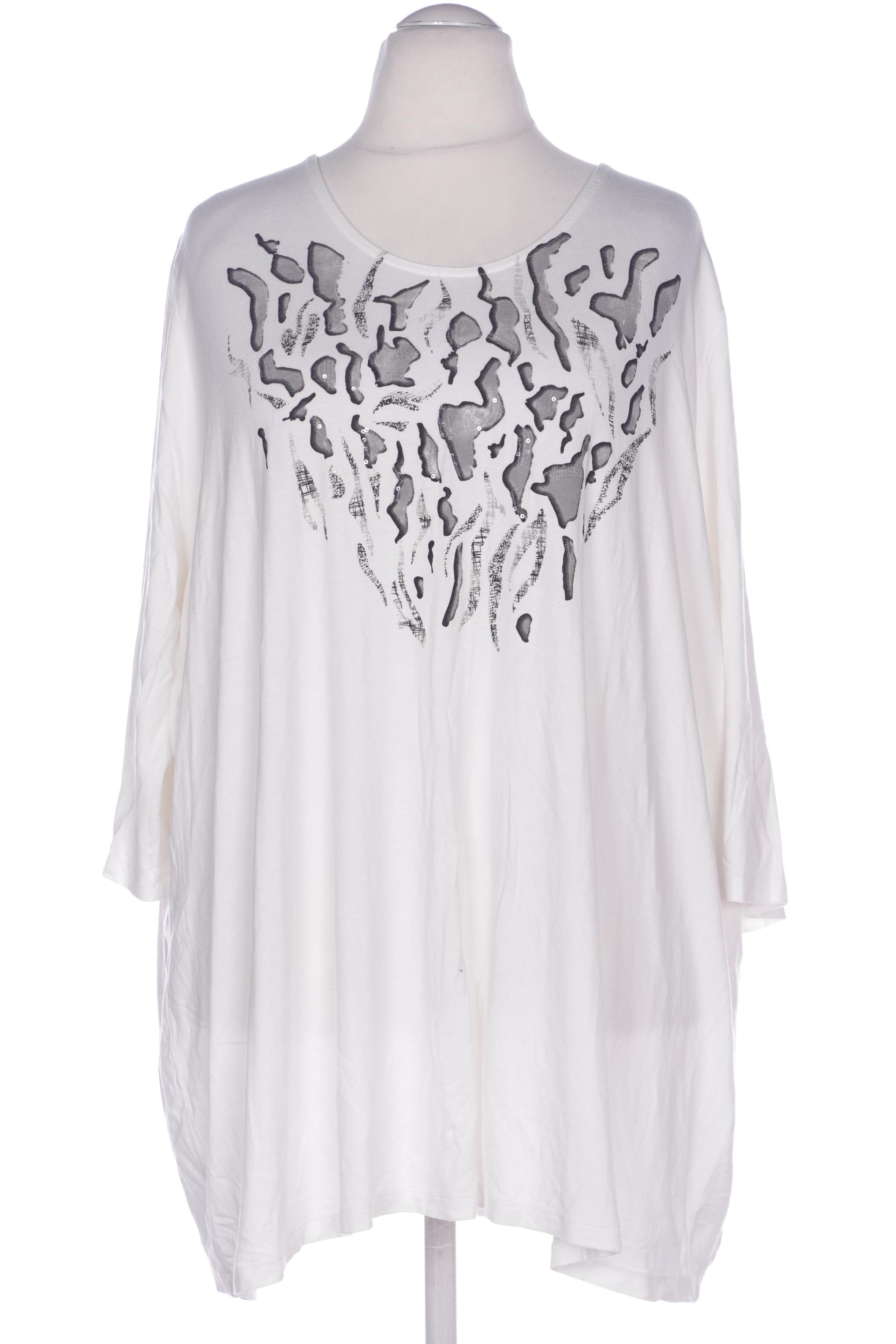 

Ulla Popken Damen Langarmshirt, weiß