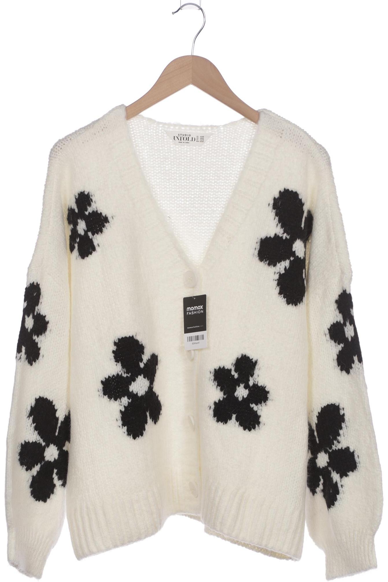

Ulla Popken Damen Strickjacke, weiß, Gr. 46