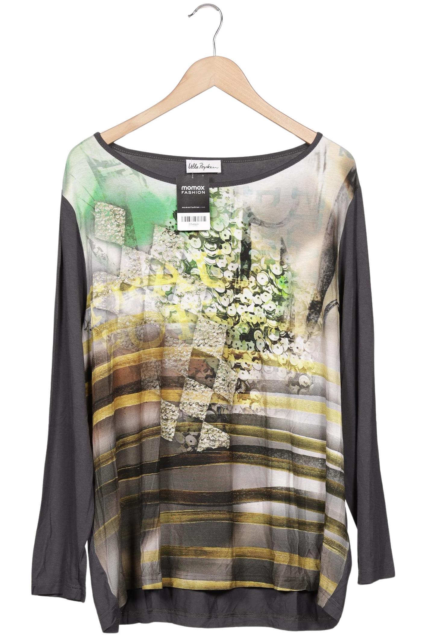 

Ulla Popken Damen Langarmshirt, grau, Gr. 50