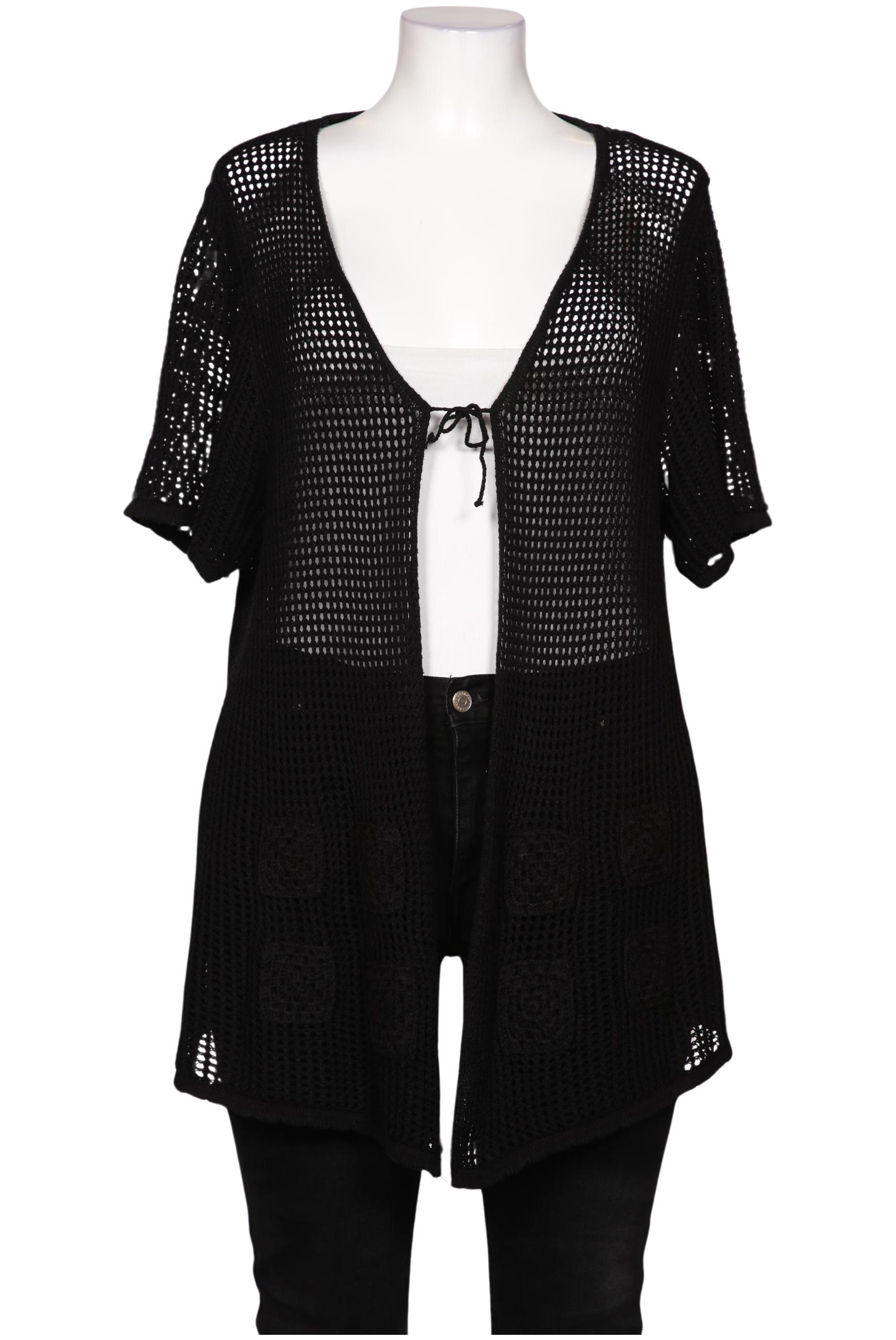 

Ulla Popken Damen Strickjacke, schwarz, Gr. 46