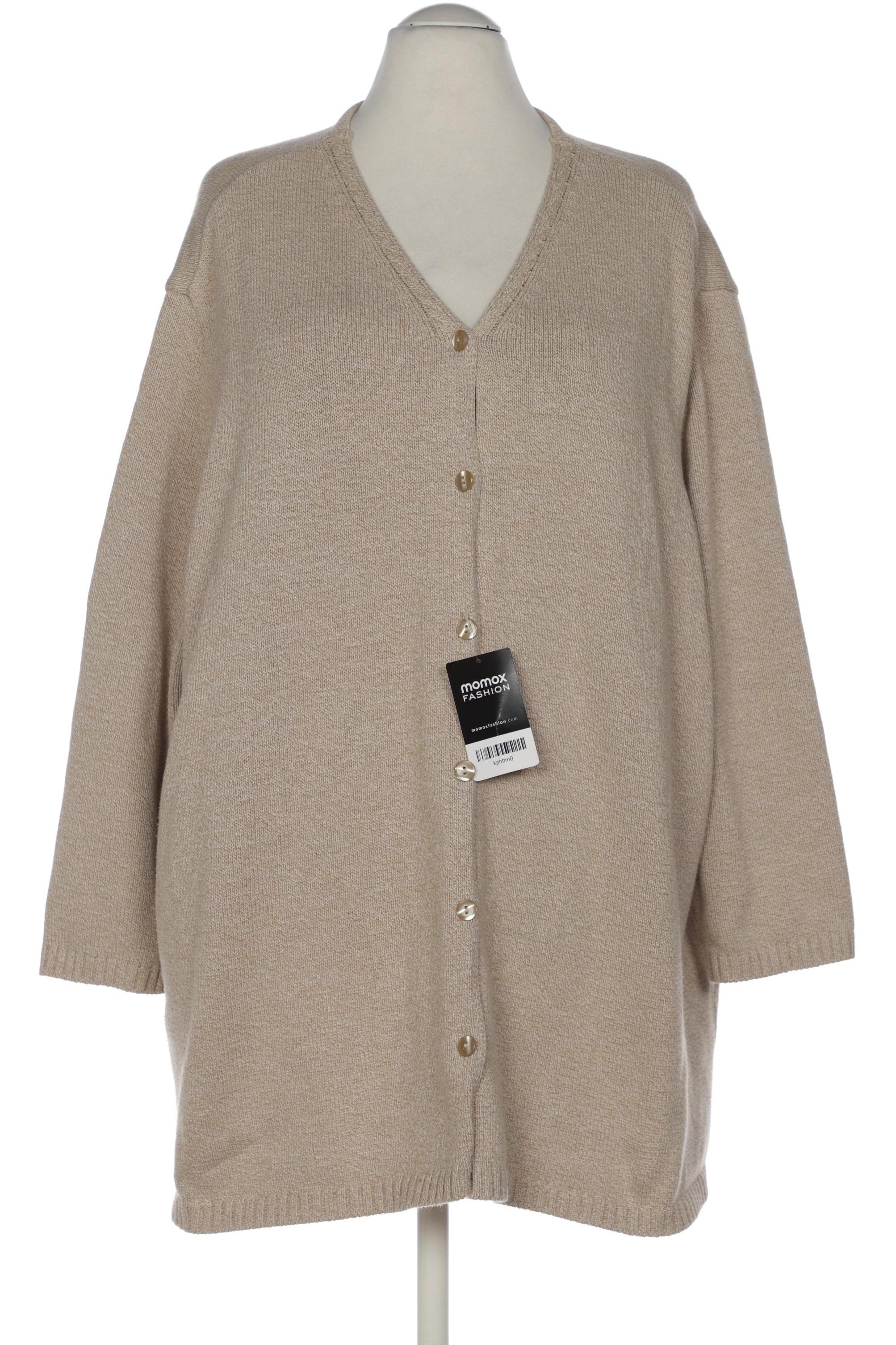 

Ulla Popken Damen Strickjacke, beige, Gr. 58