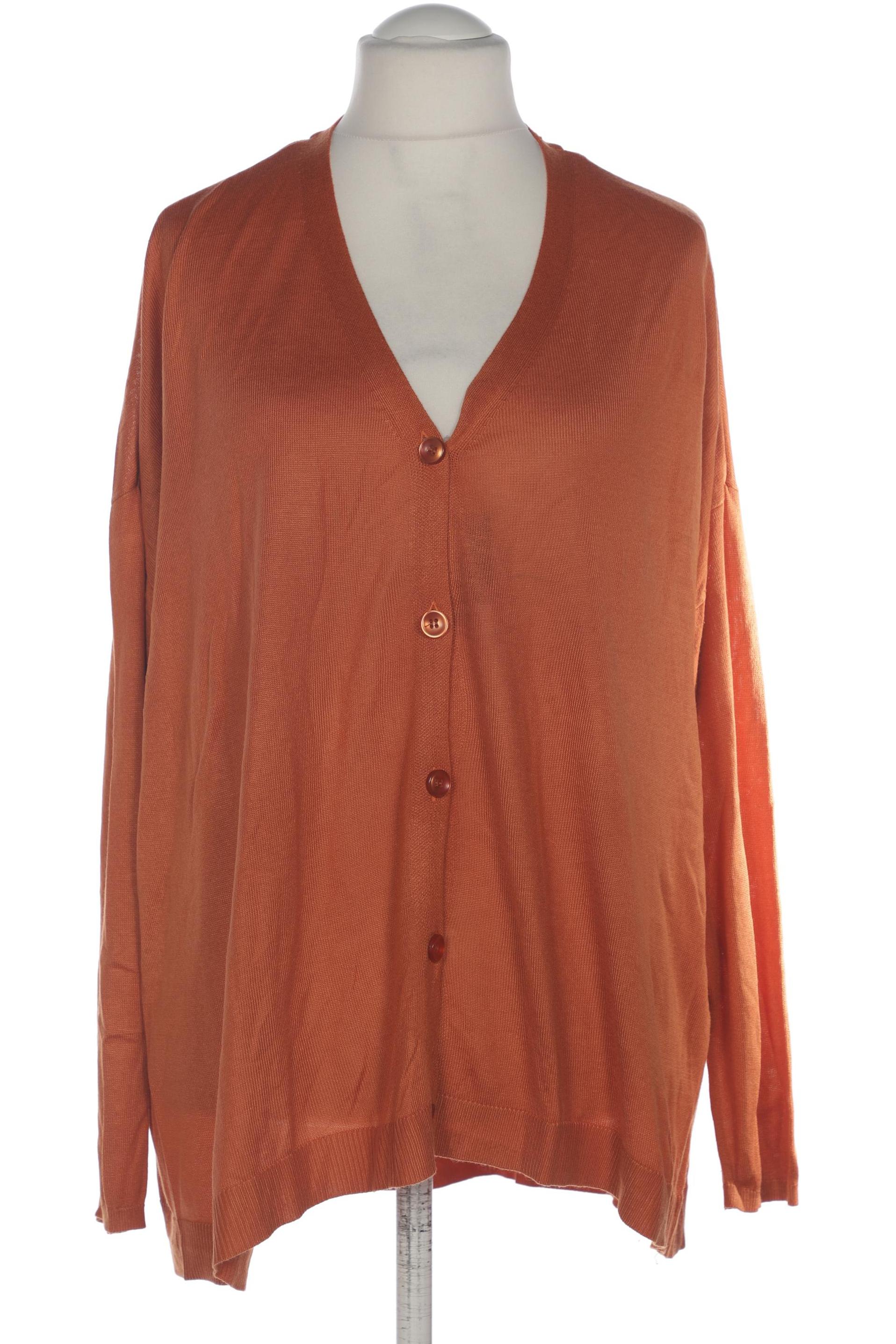

Ulla Popken Damen Strickjacke, orange, Gr. 52