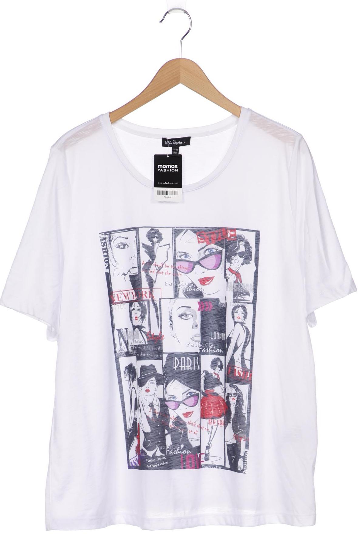 

Ulla Popken Damen T-Shirt, weiß, Gr. 46