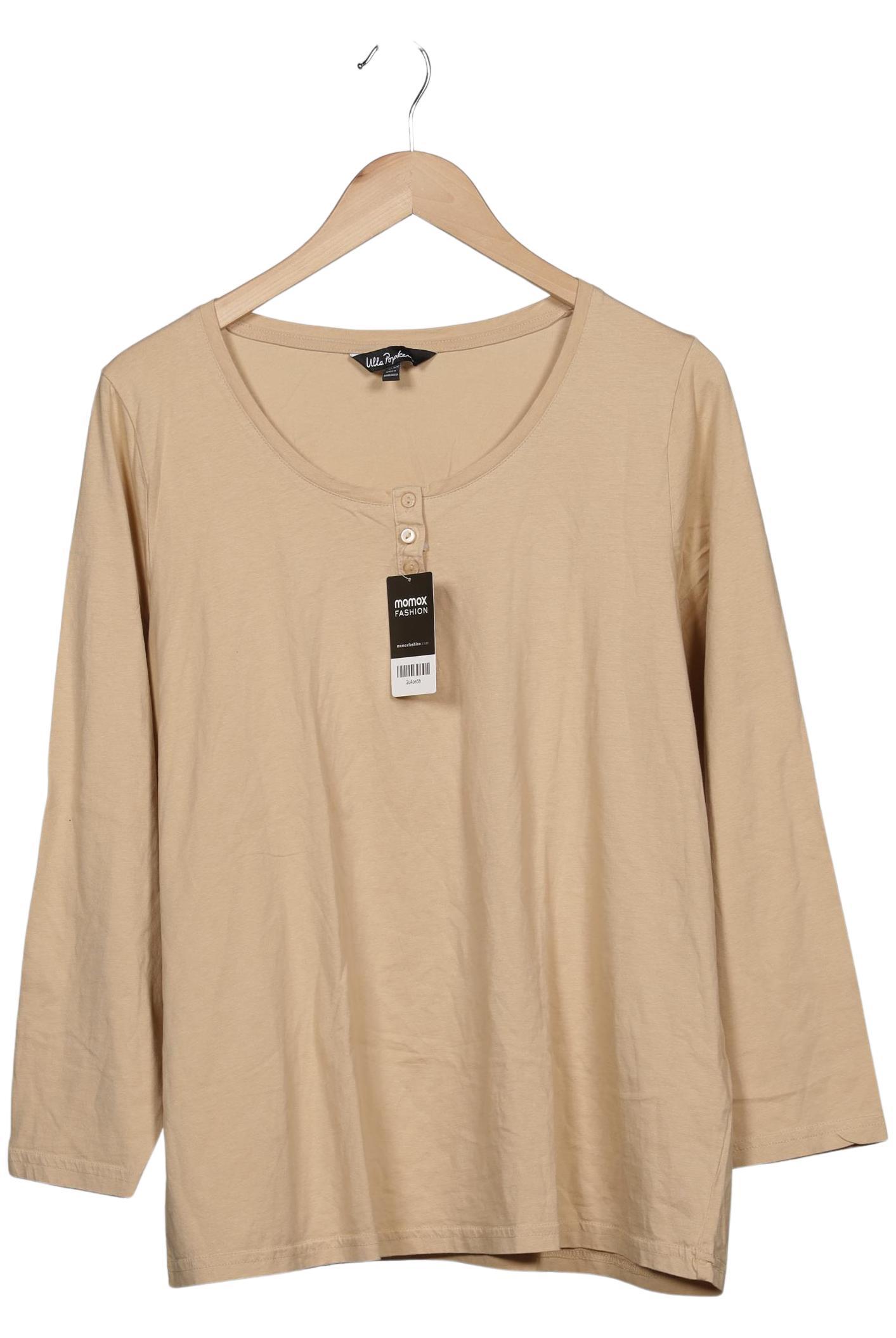 

Ulla Popken Damen Langarmshirt, beige, Gr. 46
