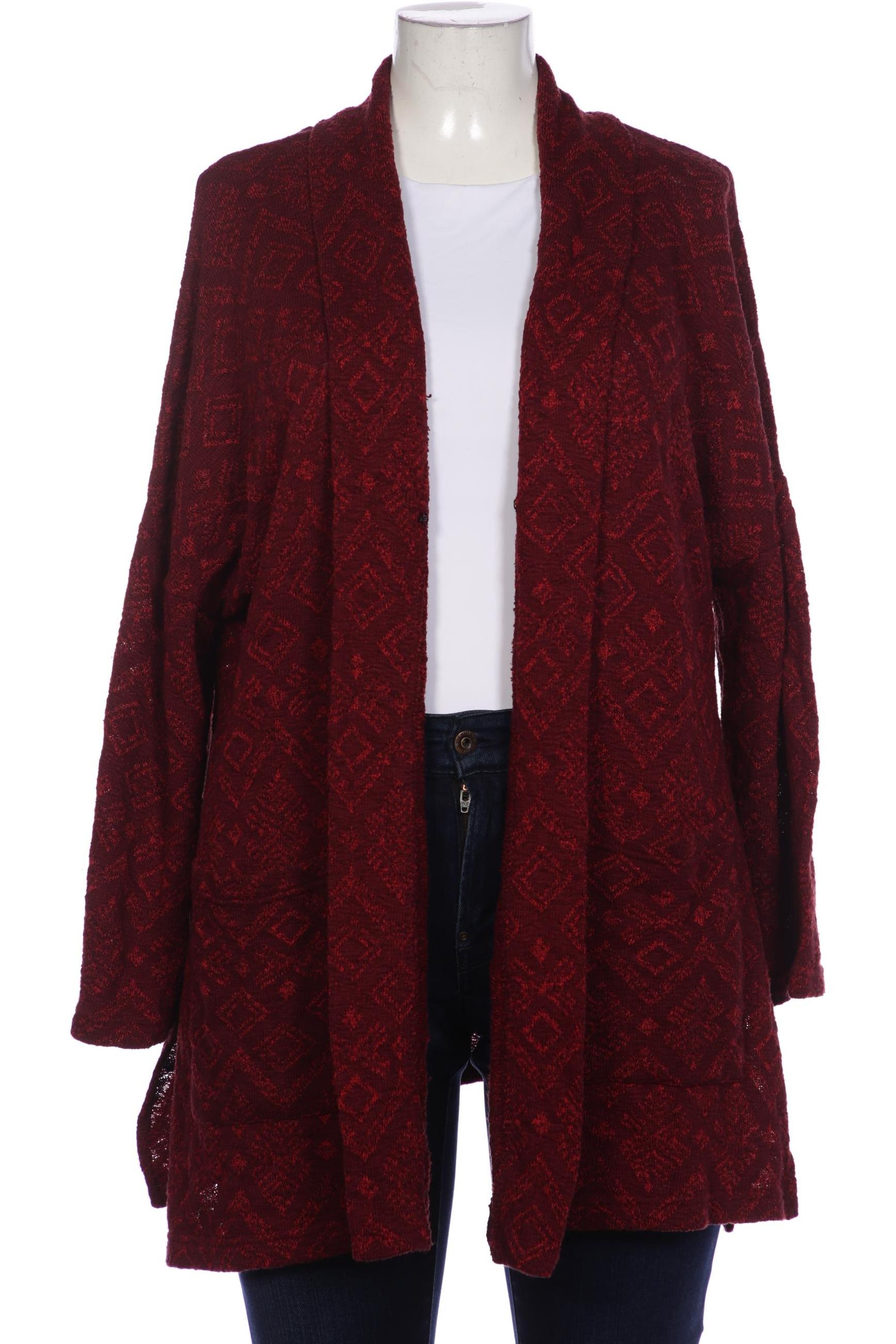 

Ulla Popken Damen Strickjacke, bordeaux, Gr. 46