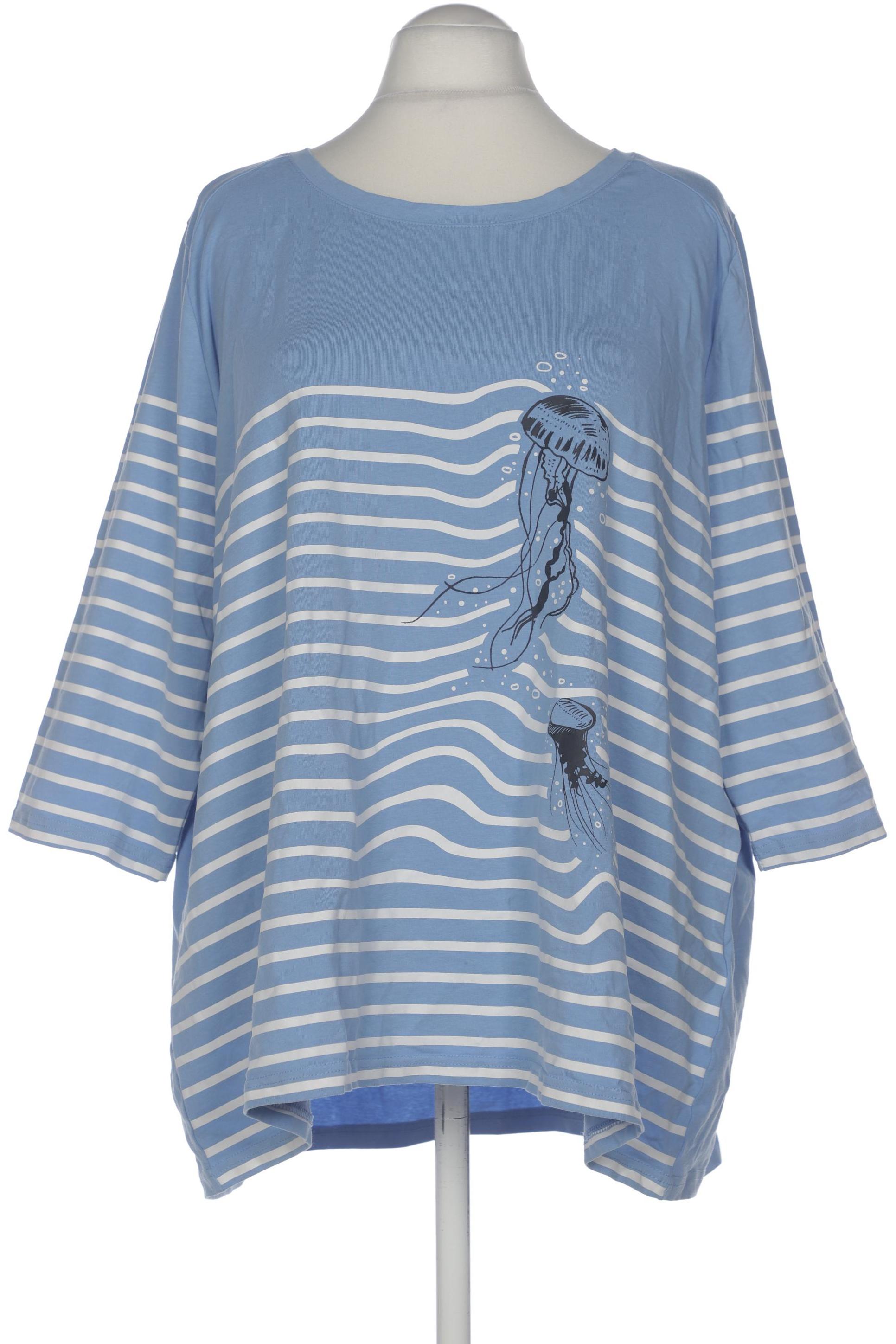 

Ulla Popken Damen Langarmshirt, blau, Gr. 54