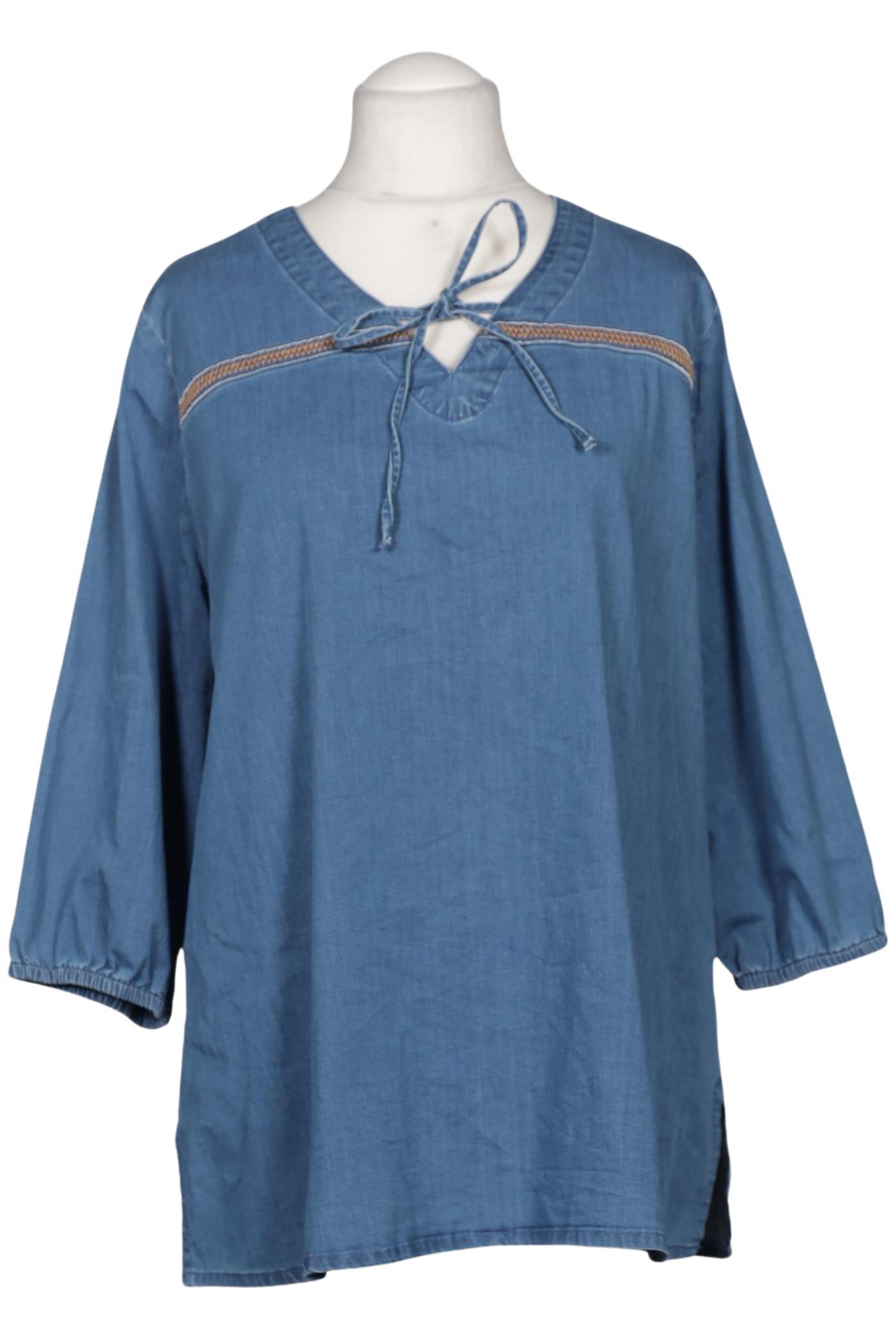 

Ulla Popken Damen Bluse, blau, Gr. 46