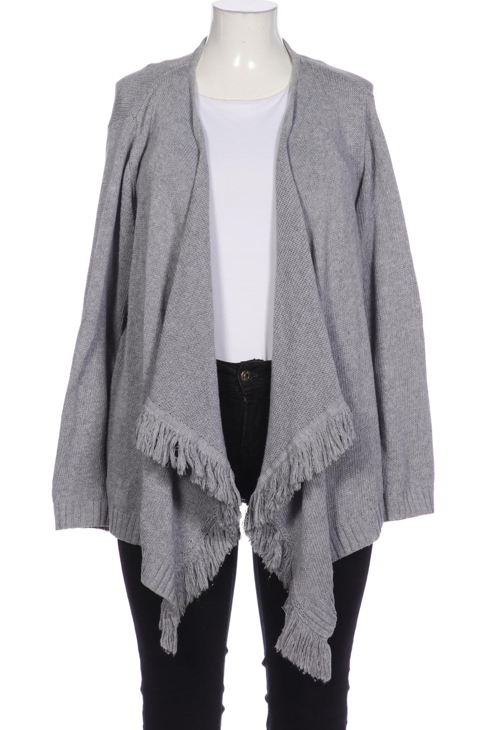 

Ulla Popken Damen Strickjacke, grau, Gr. 46