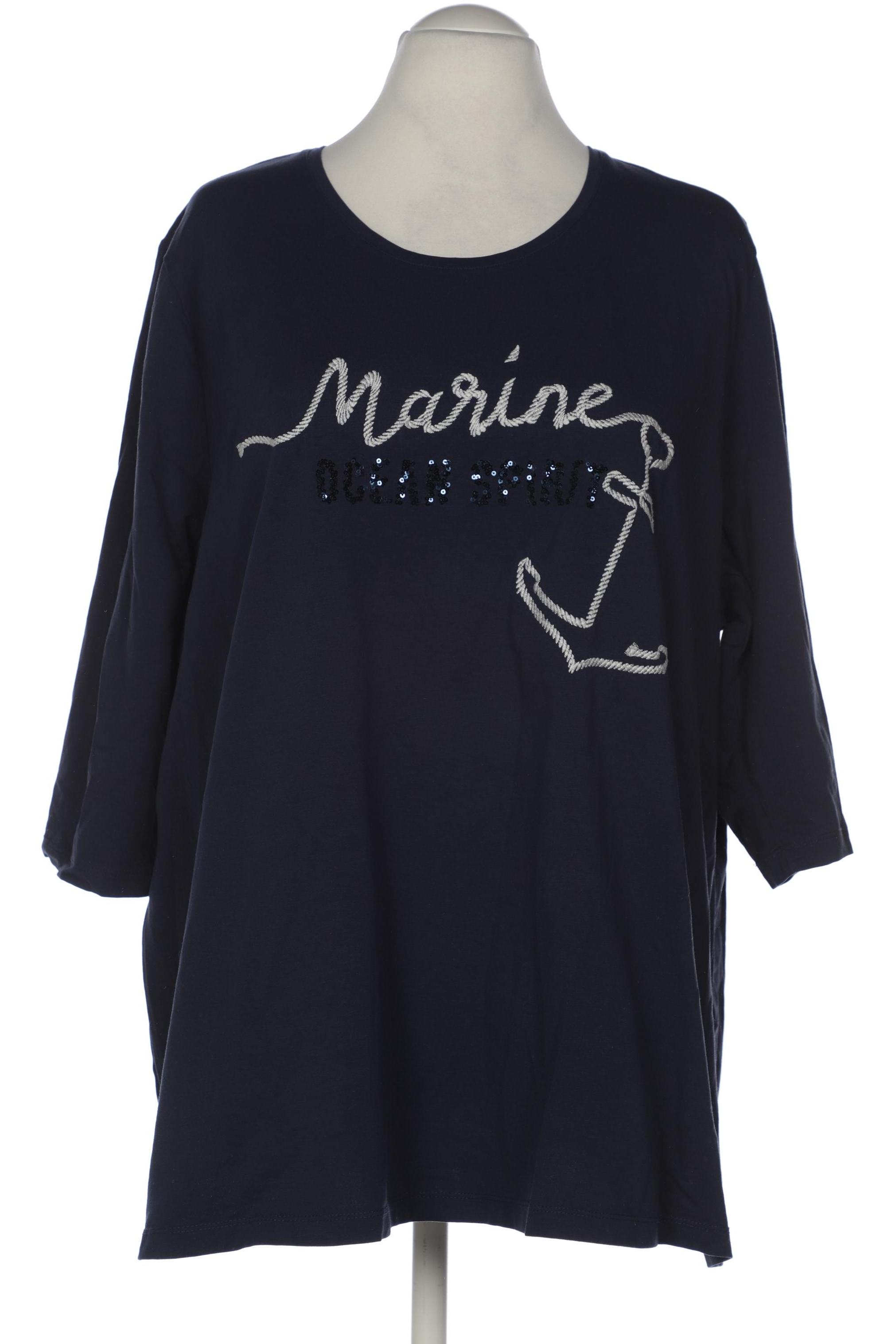 

Ulla Popken Damen Langarmshirt, marineblau, Gr. 54