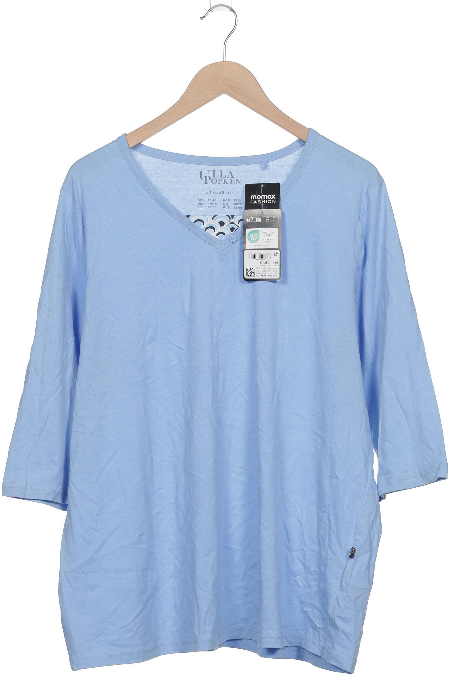 

Ulla Popken Damen Langarmshirt, hellblau, Gr. 46