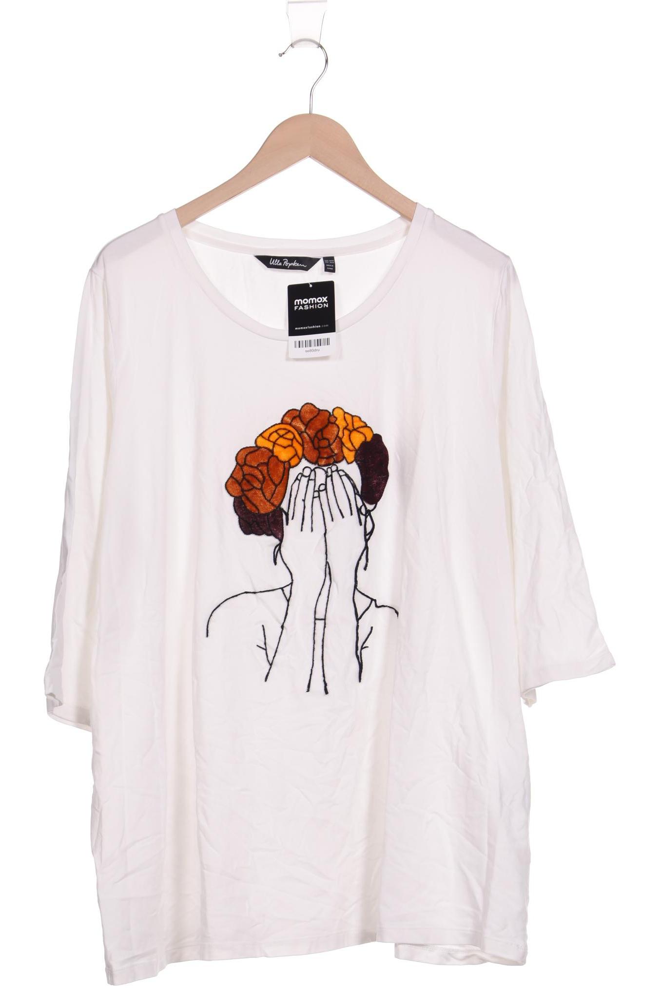 

Ulla Popken Damen Langarmshirt, weiß, Gr. 50
