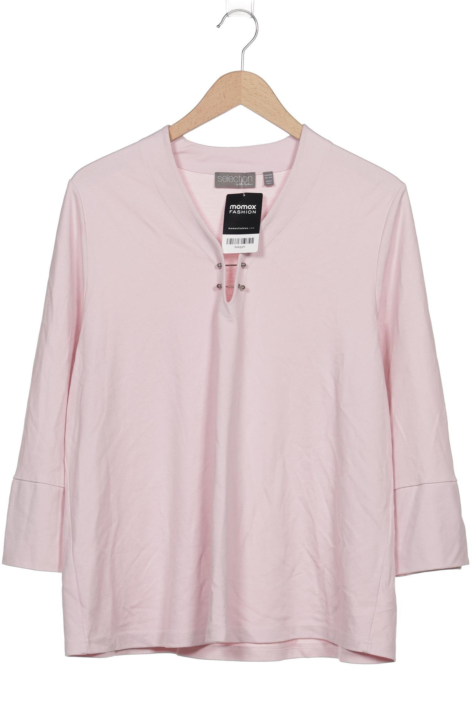 

Ulla Popken Damen Langarmshirt, pink, Gr. 46