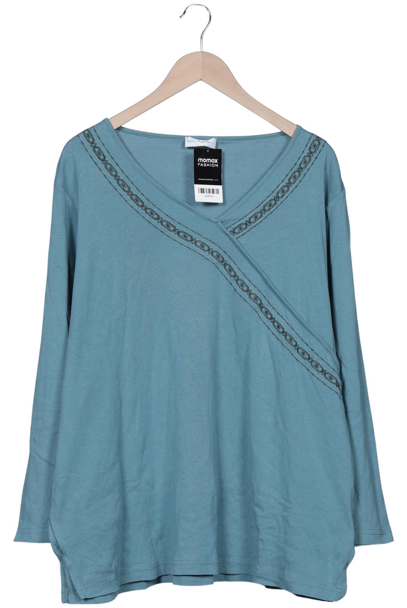 

Ulla Popken Damen Langarmshirt, türkis, Gr. 46