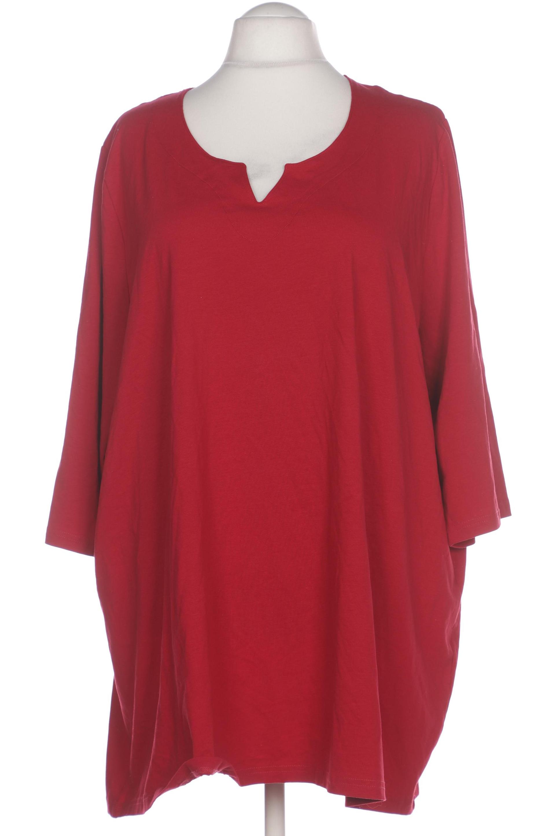 

Ulla Popken Damen Langarmshirt, rot, Gr. 54