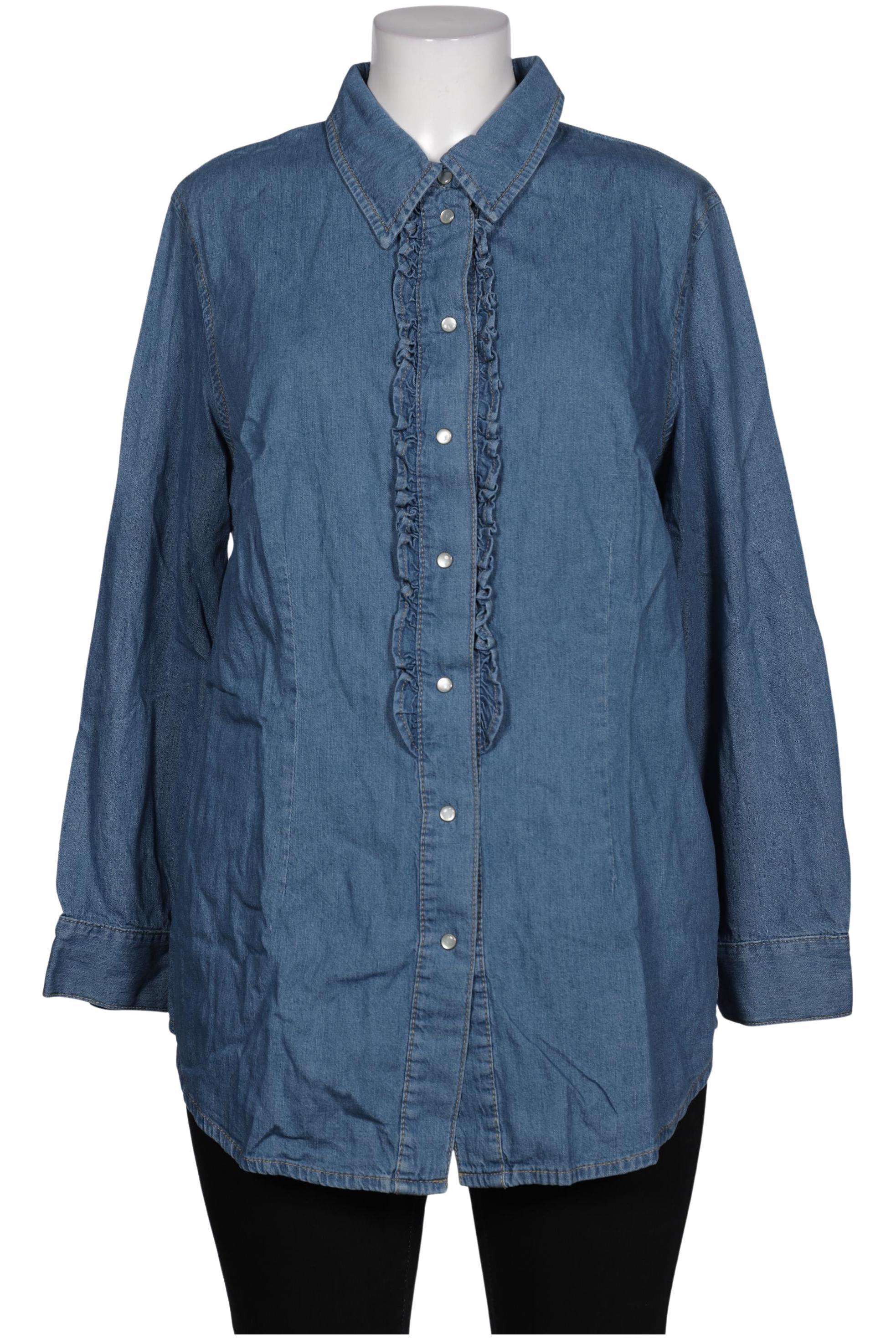 

Ulla Popken Damen Bluse, blau, Gr. 46