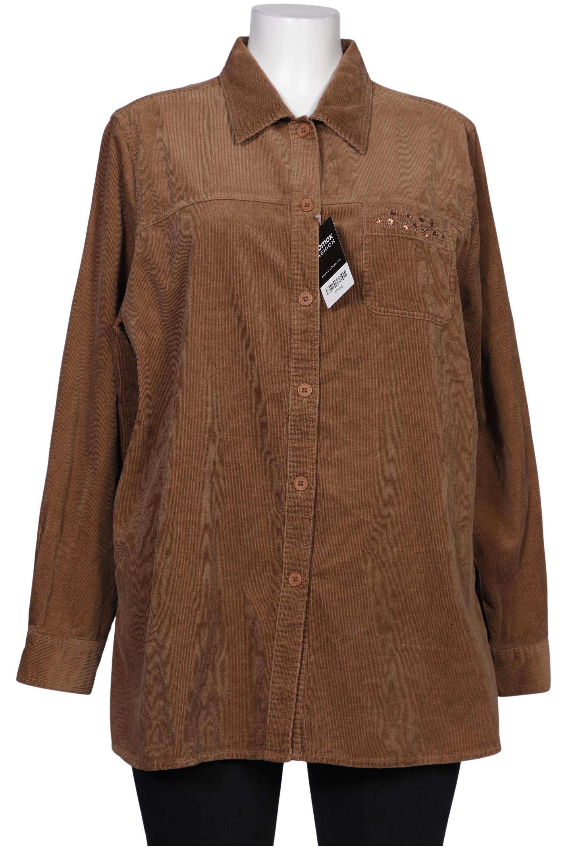 

Ulla Popken Damen Bluse, braun, Gr. 46