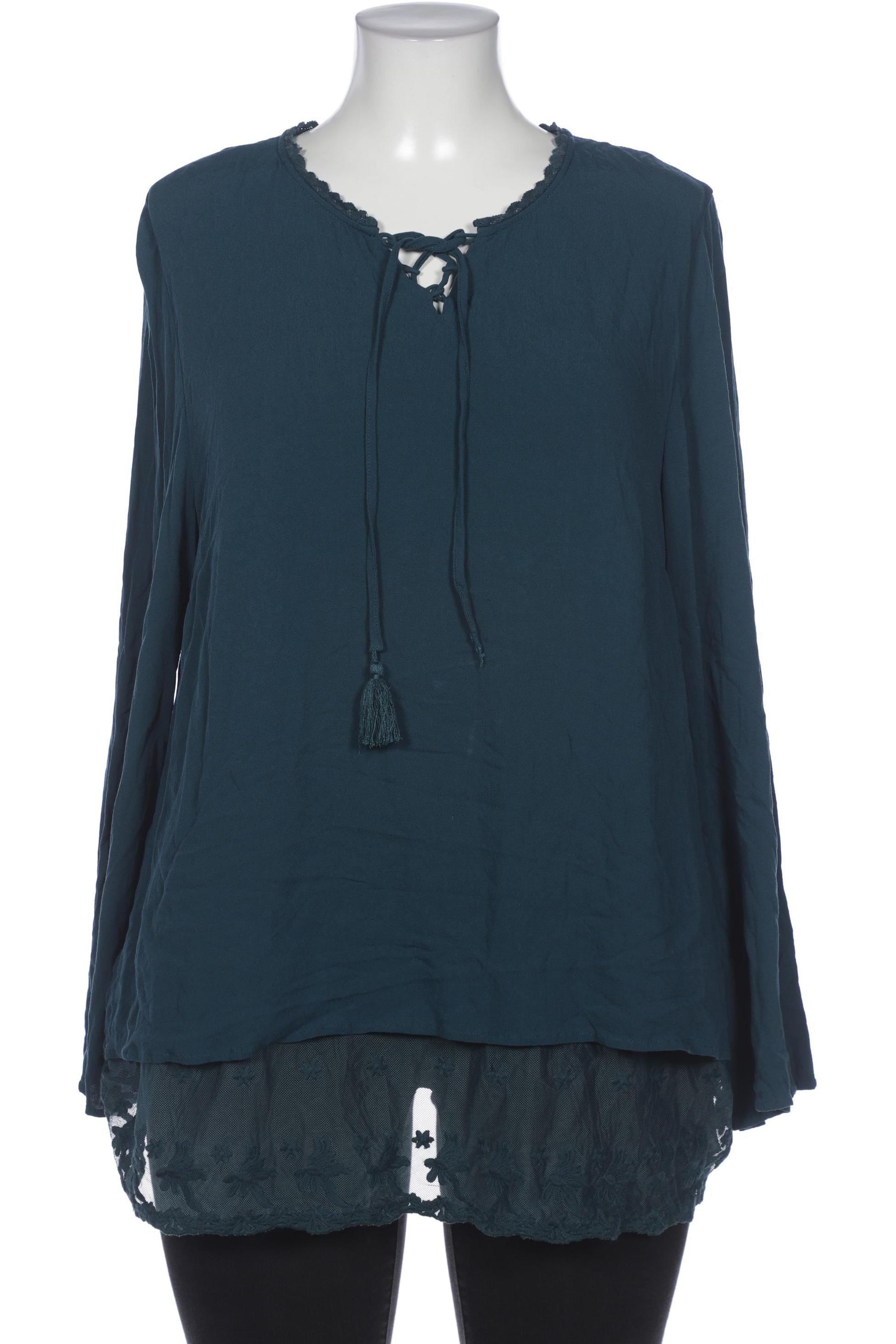 

Ulla Popken Damen Bluse, türkis, Gr. 46