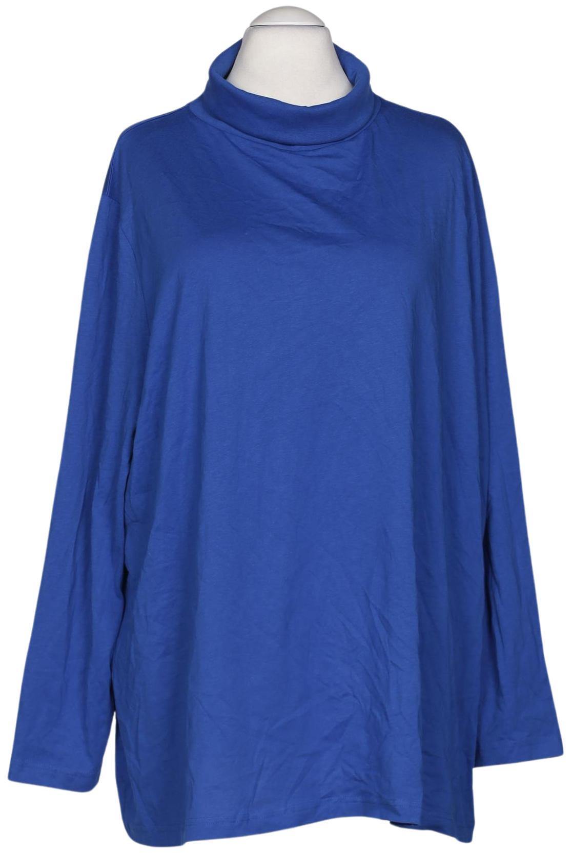 

Ulla Popken Damen Langarmshirt, blau, Gr. 58