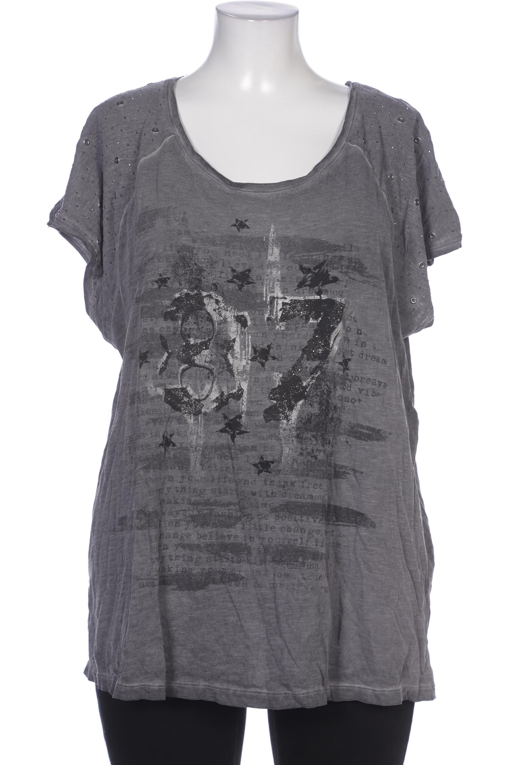 

Ulla Popken Damen T-Shirt, grau, Gr. 46