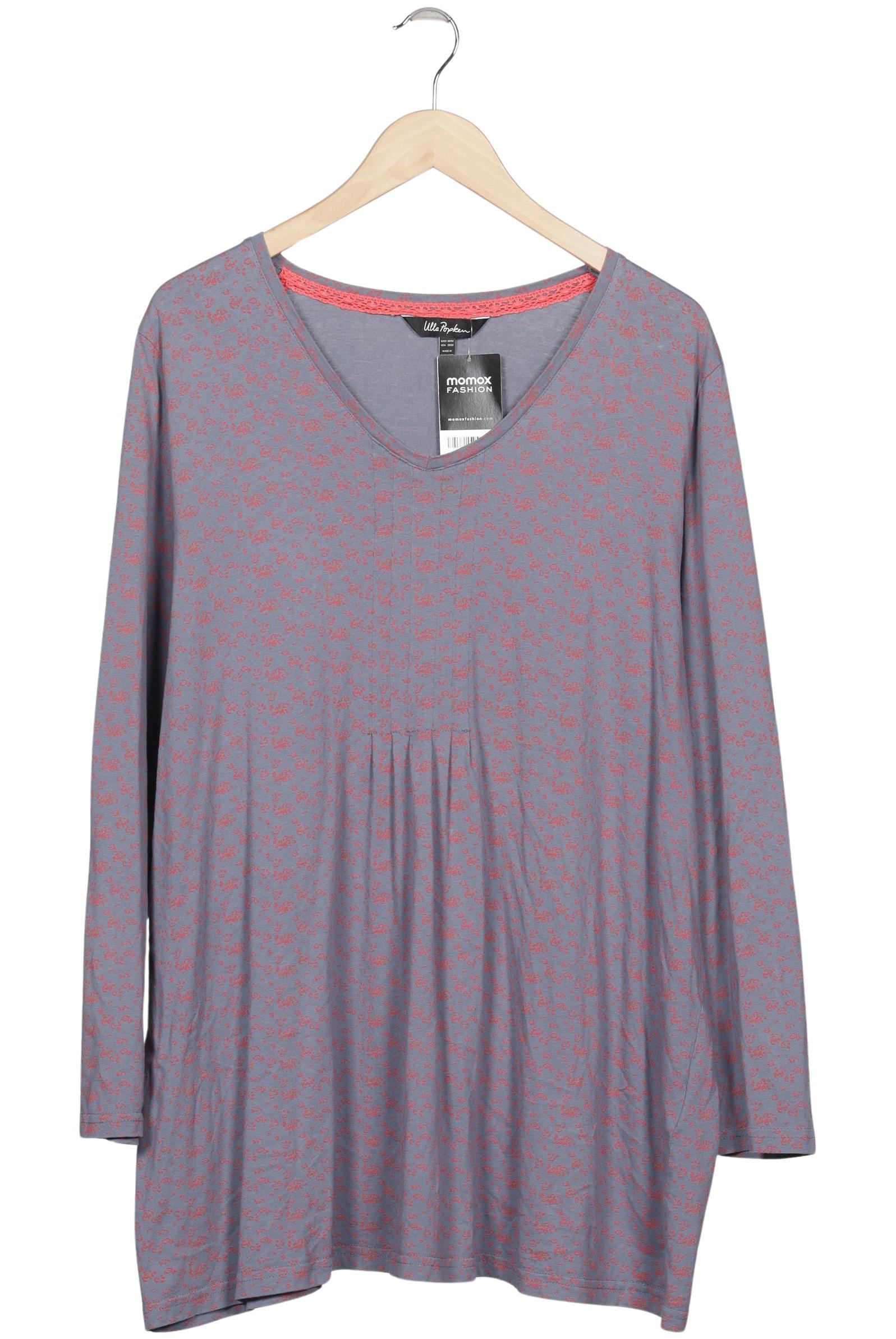 

Ulla Popken Damen Langarmshirt, grau, Gr. 50
