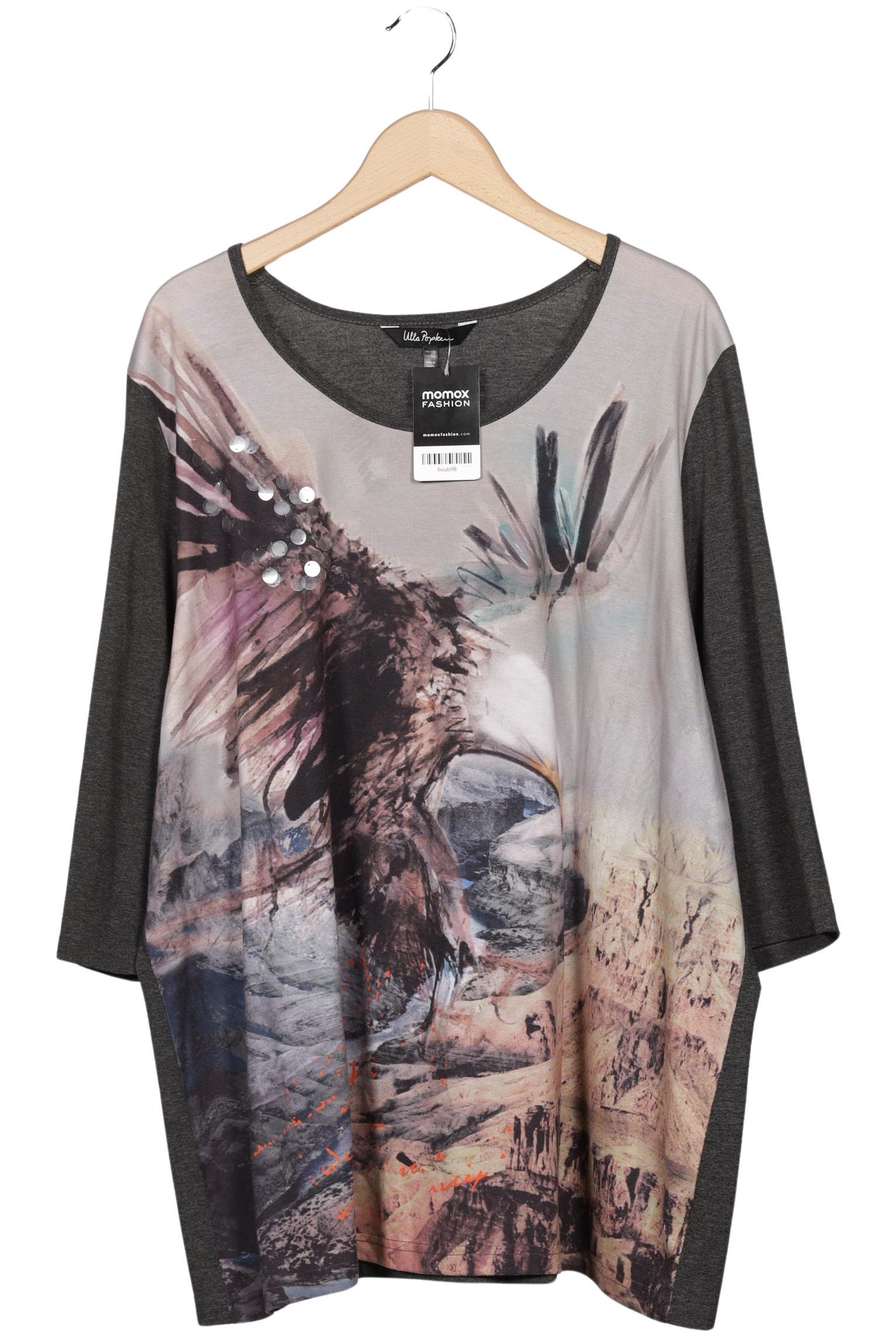 

Ulla Popken Damen Langarmshirt, grau, Gr. 50