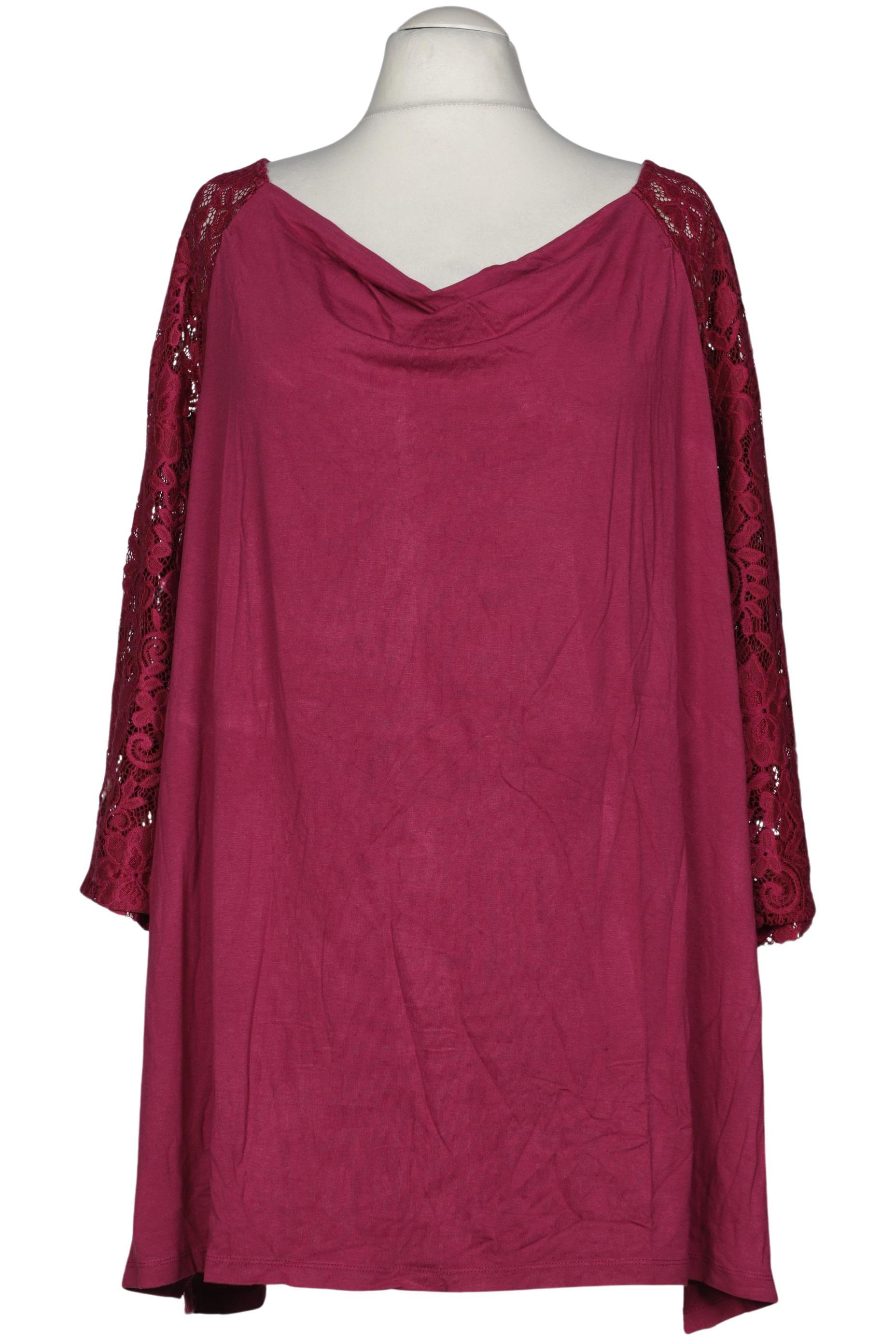 

Ulla Popken Damen Langarmshirt, pink, Gr. 58