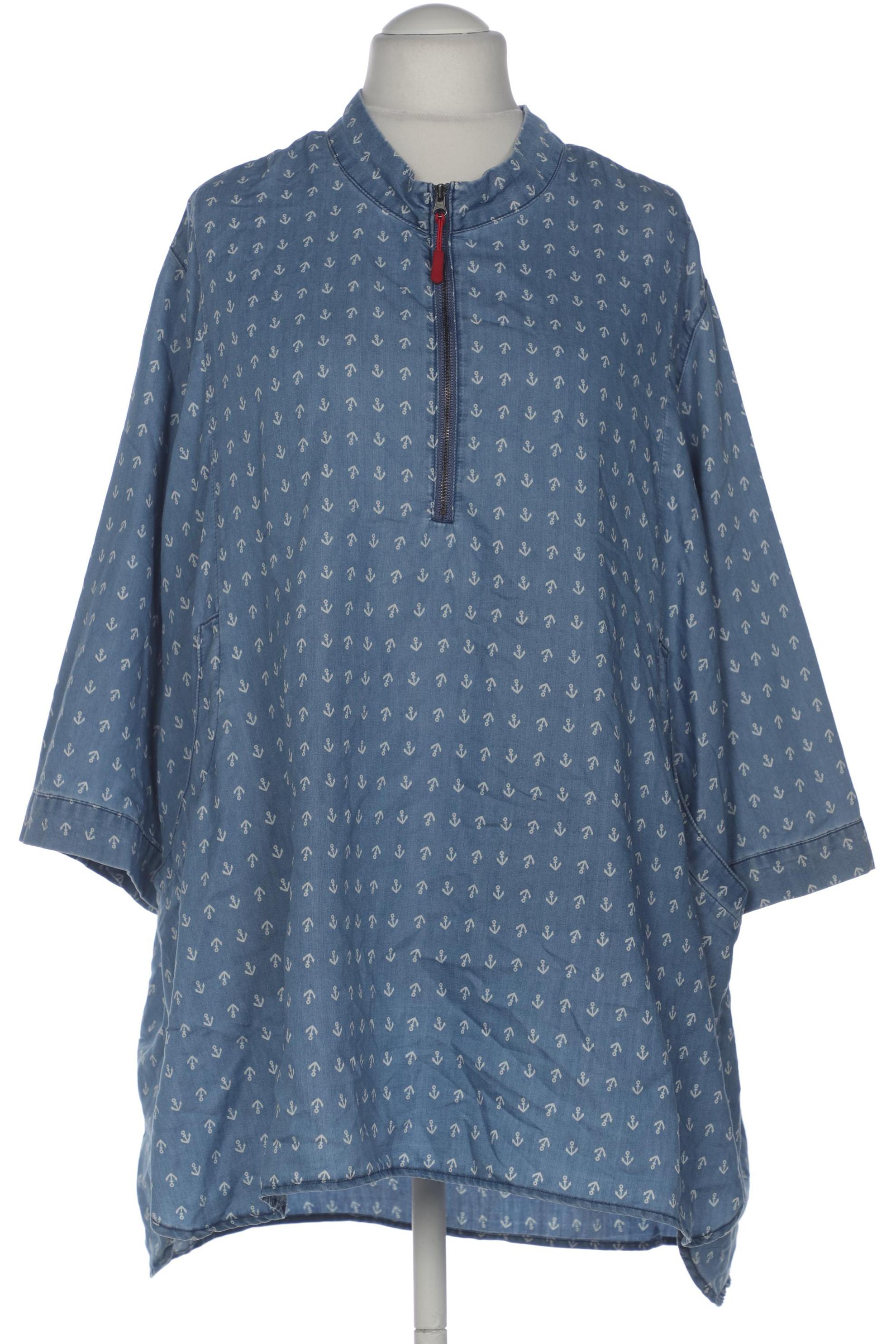 

Ulla Popken Damen Bluse, blau, Gr. 58